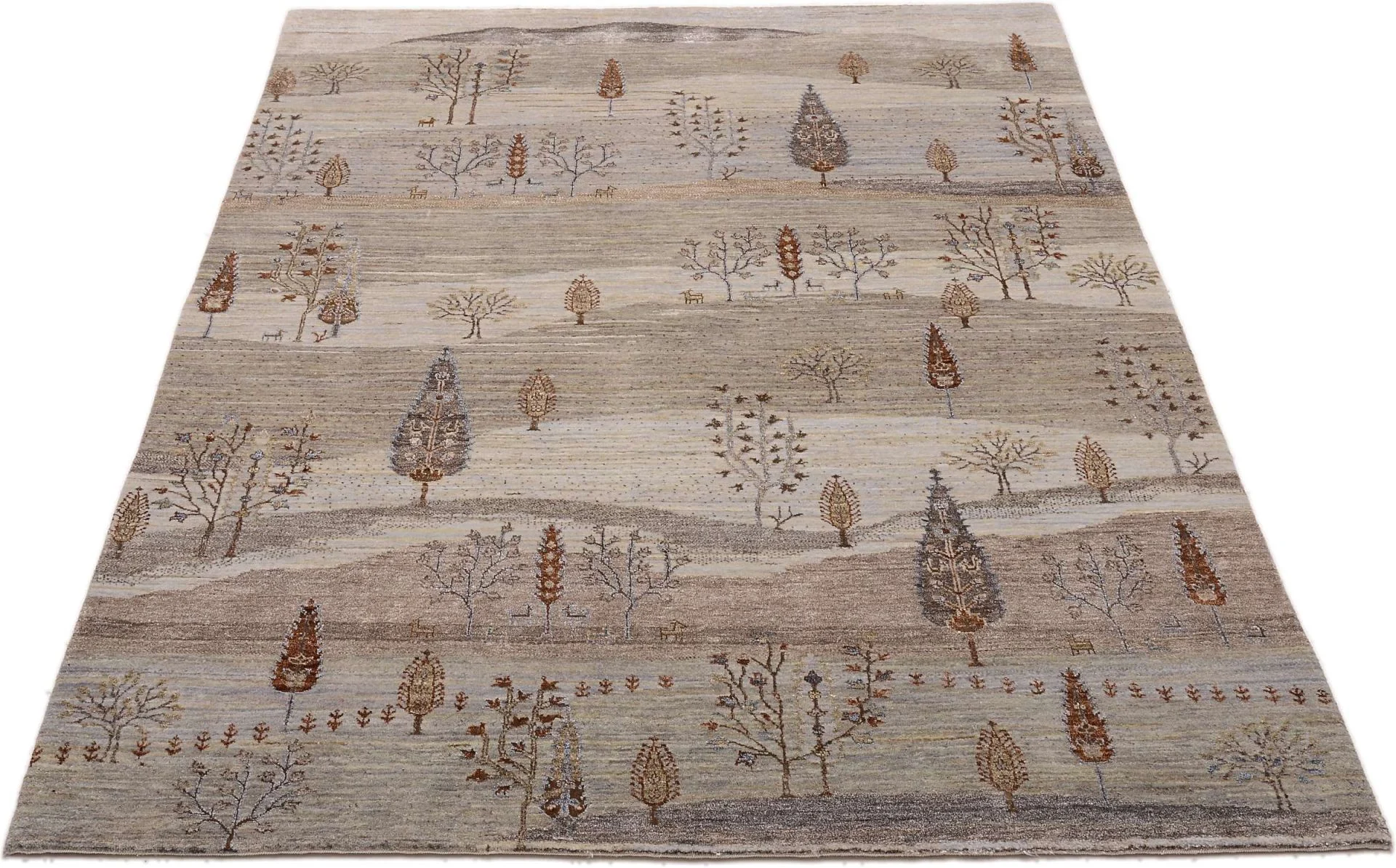 Alternative view of Indian Rug 170 × 240 cm in Wool, hand-knotted