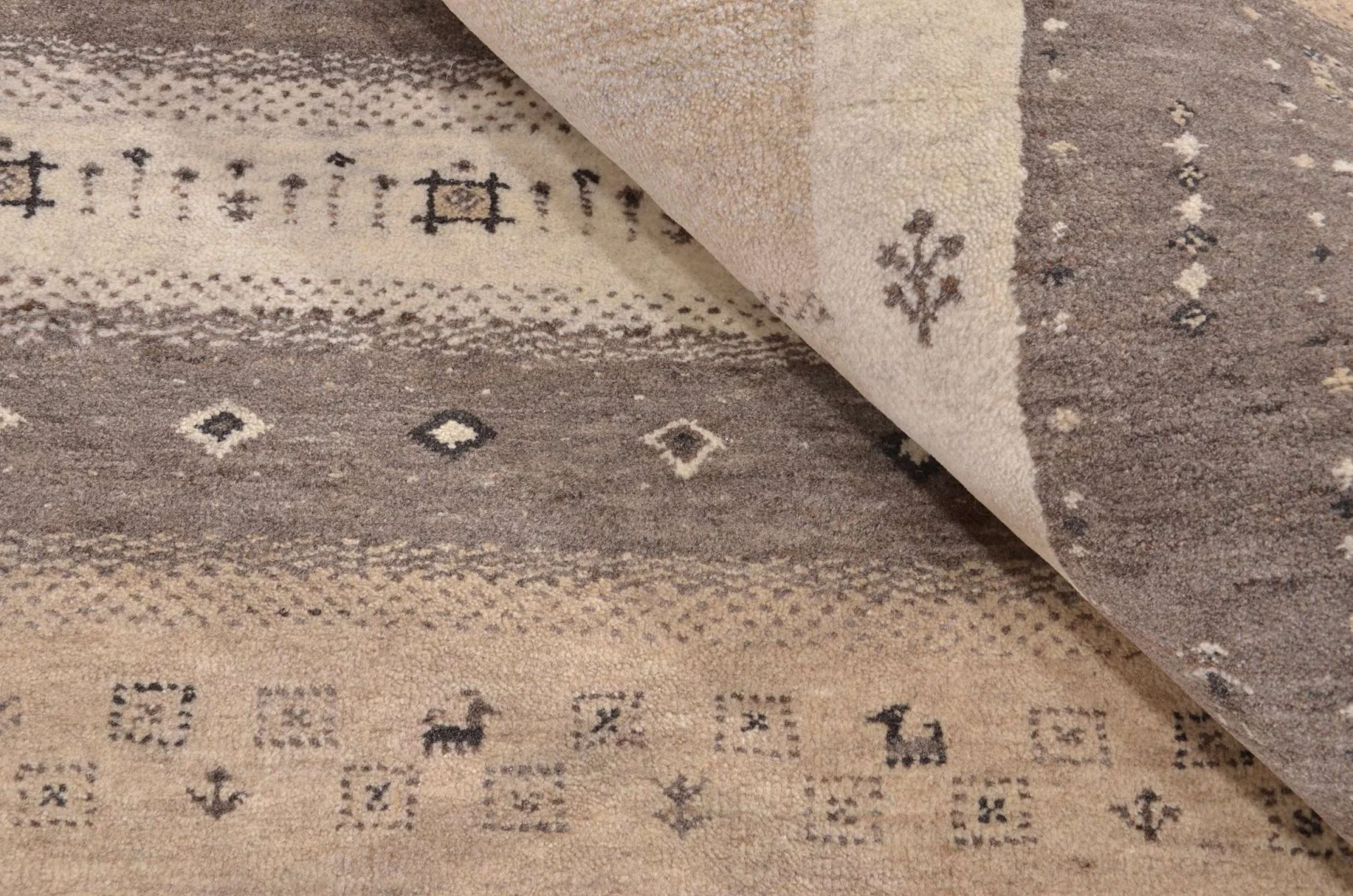 Hand-Knotted Loribaft Indian Rug, 176 × 246 cm, Wool - Image 4