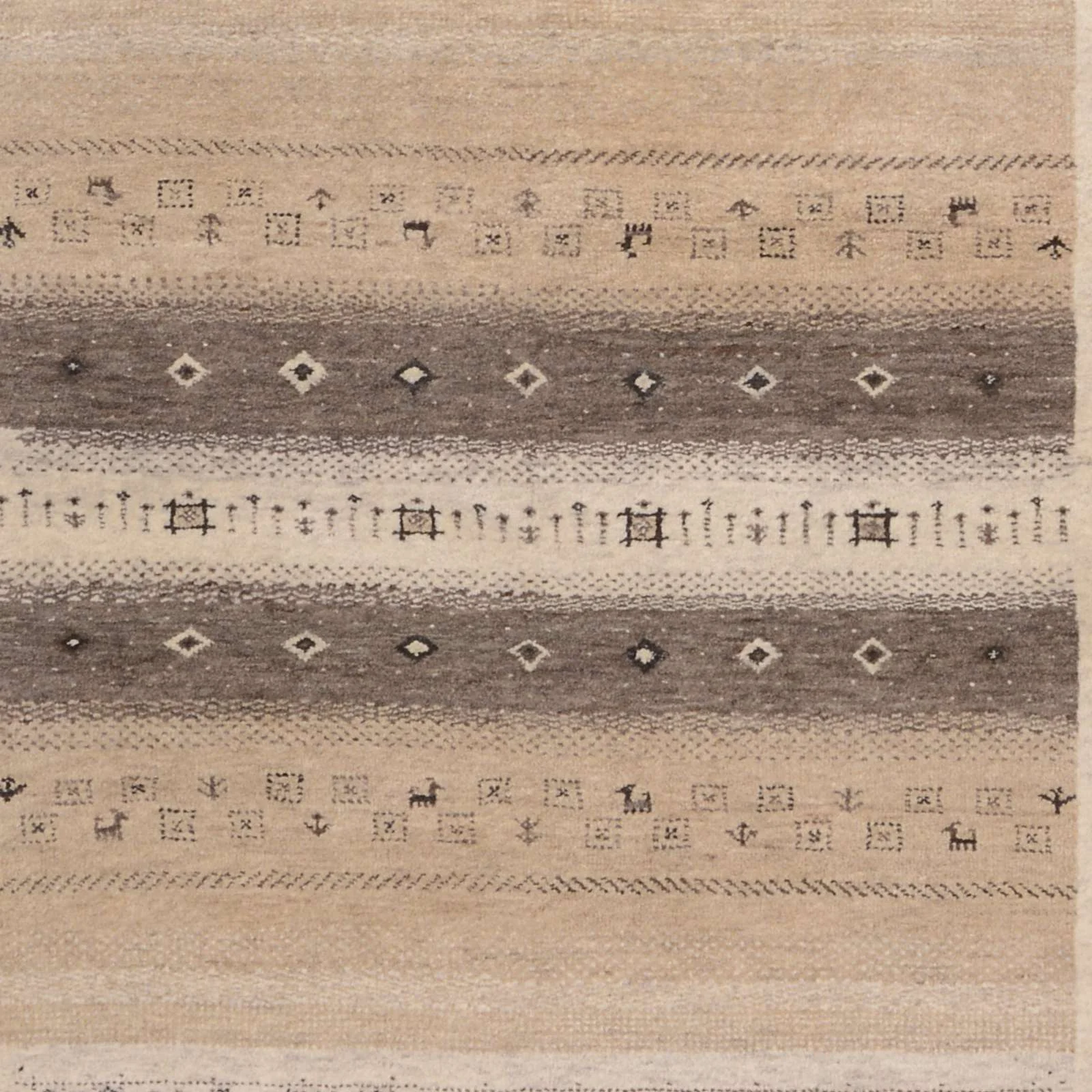Hand-Knotted Loribaft Indian Rug, 176 × 246 cm, Wool - Image 5