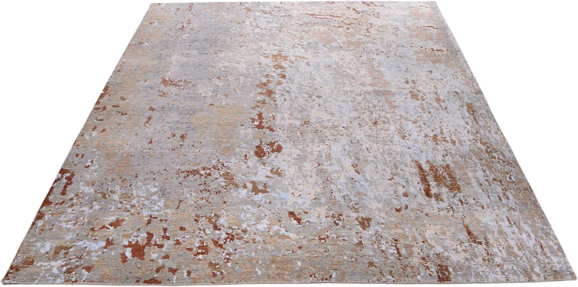 Alternative view of Wool & Silk Indian Rug 246 × 299 cm, hand-knotted