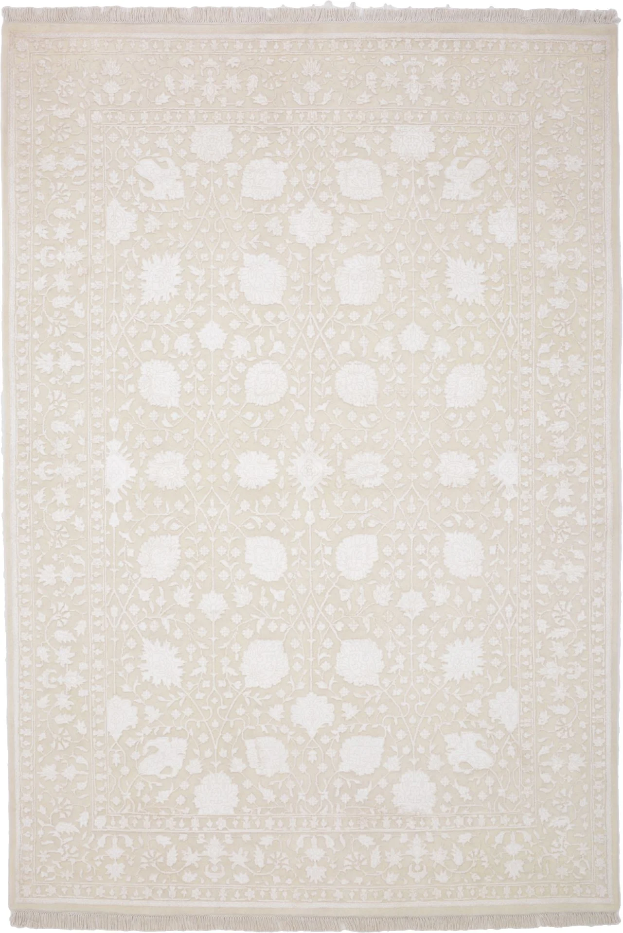 Wool Tabriz Indian Rug 170 × 240 cm, hand-knotted