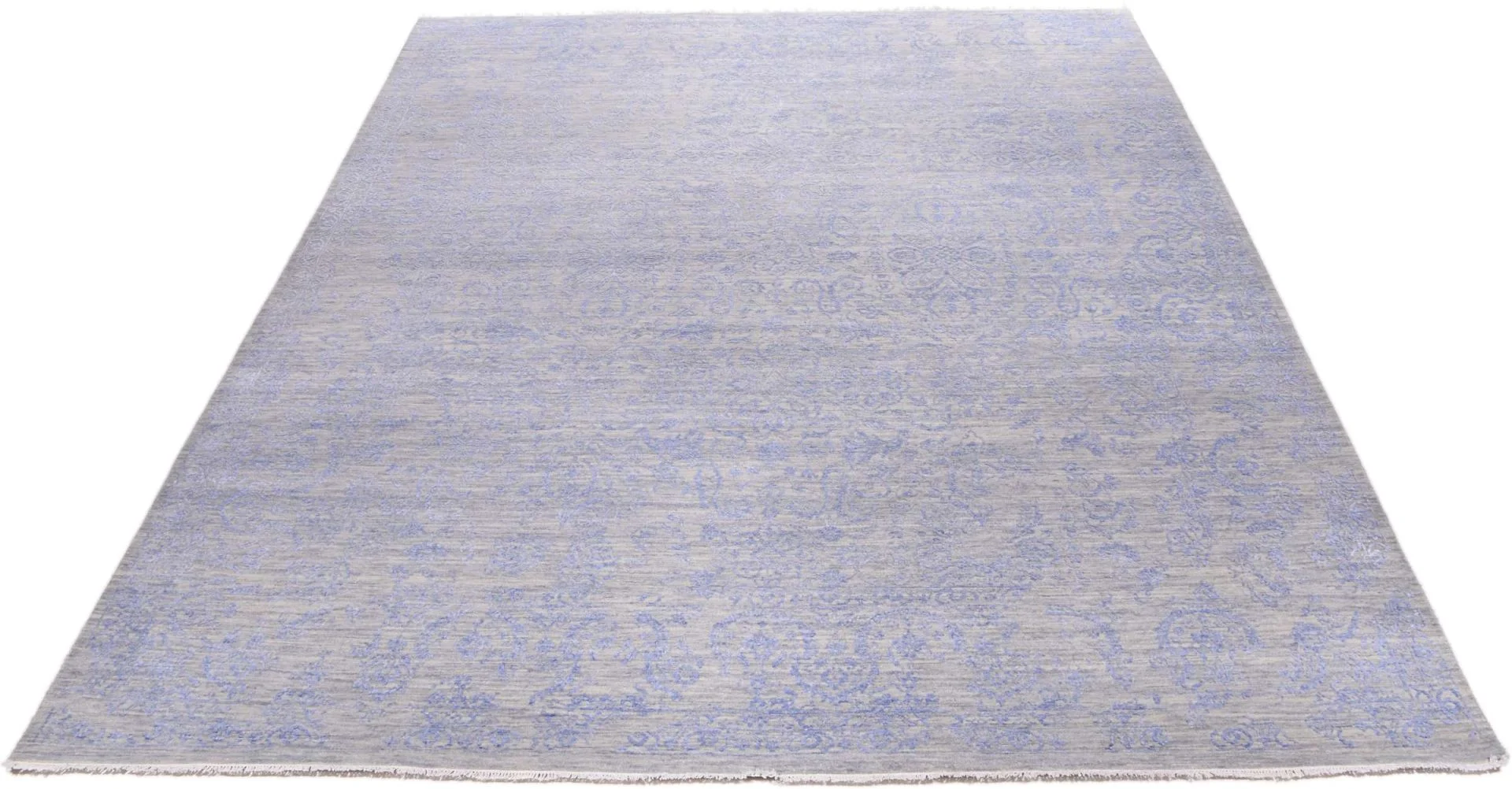 Alternative view of Hand-Knotted Indian Rug, 246 × 308 cm, Wool & Silk