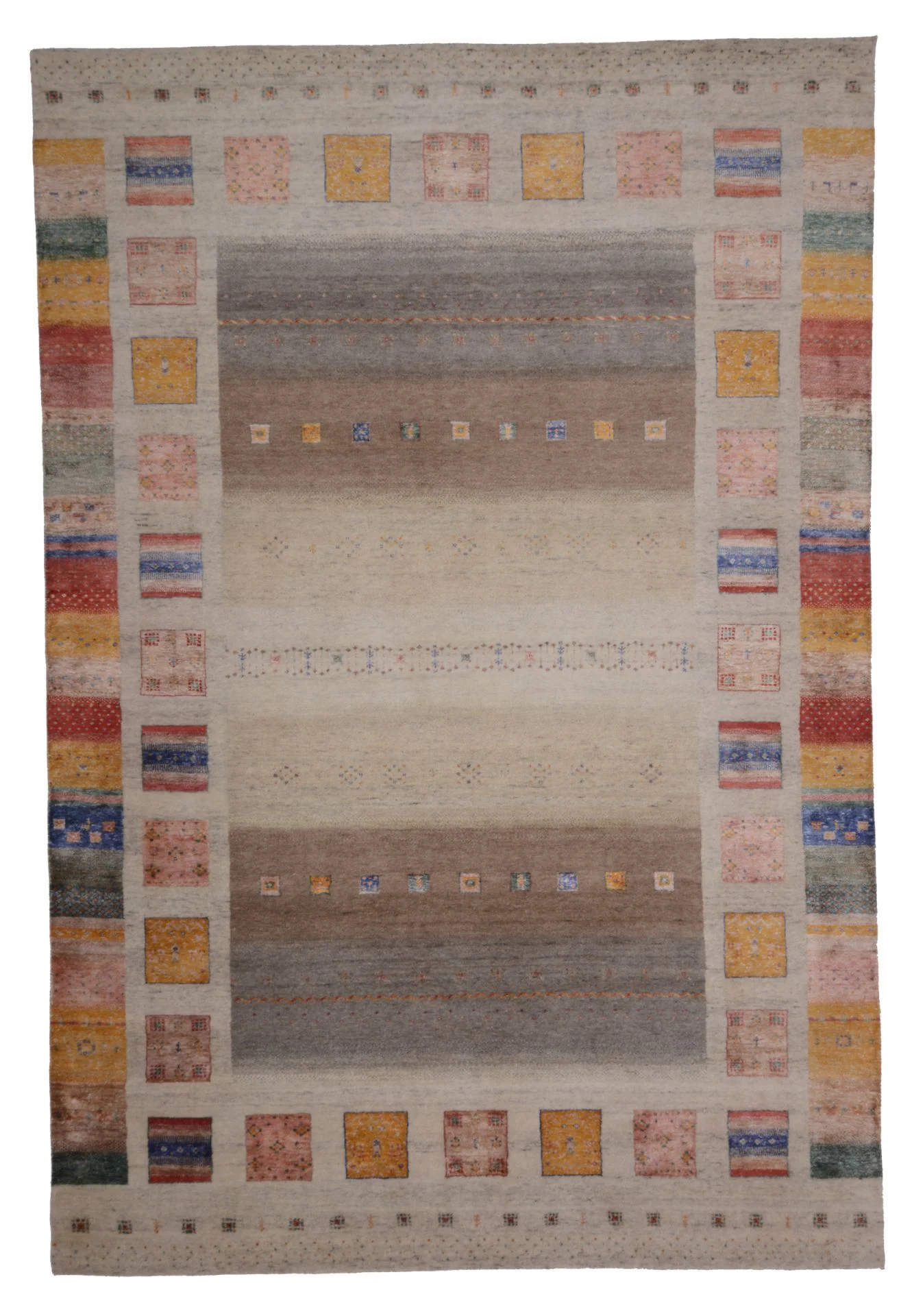 Wool Loribaft Indian Rug 241 × 354 cm, hand-knotted