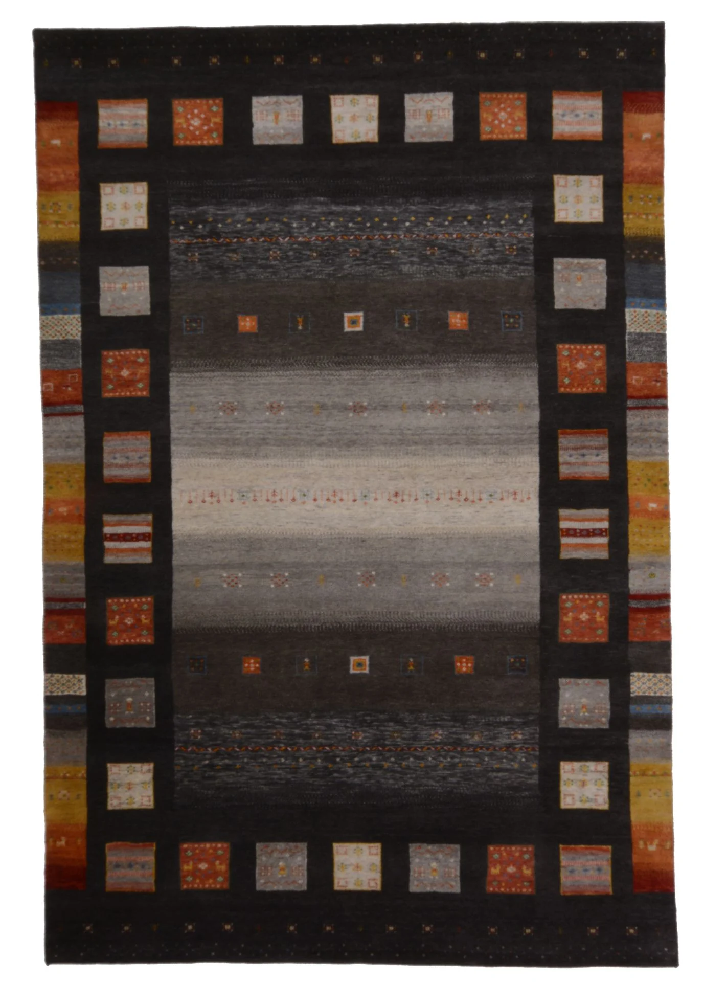 Wool Loribaft Indian Rug 205 × 305 cm, hand-knotted