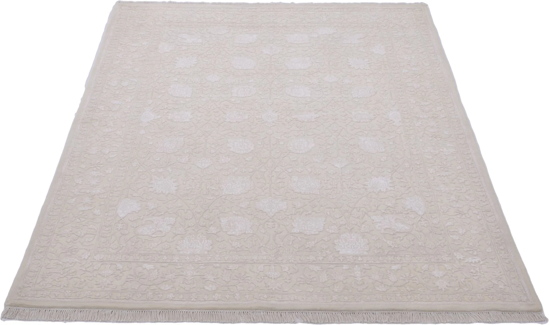 Alternative view of Wool Tabriz Indian Rug 170 × 240 cm, hand-knotted