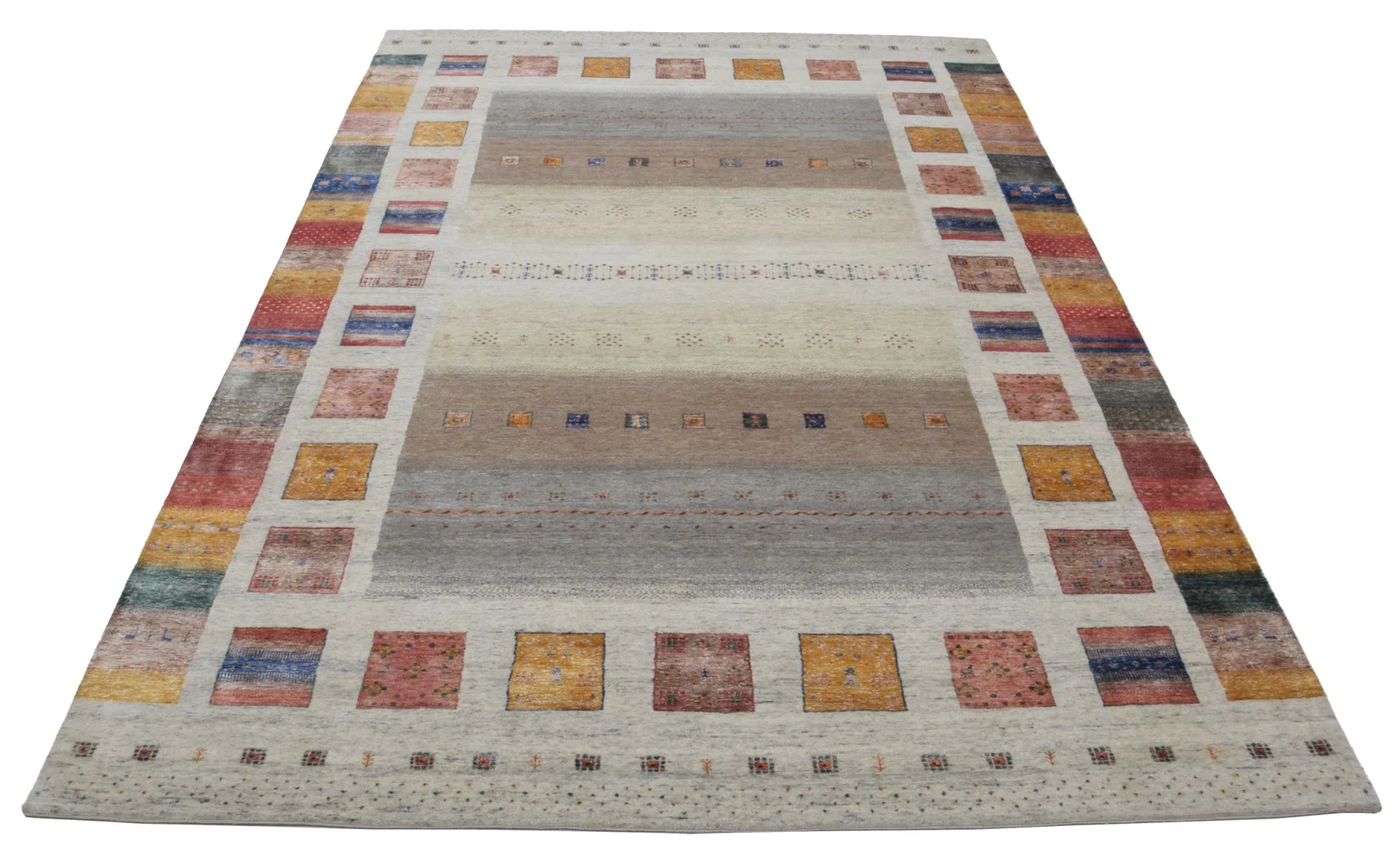 Alternative view of Wool Loribaft Indian Rug 241 × 354 cm, hand-knotted