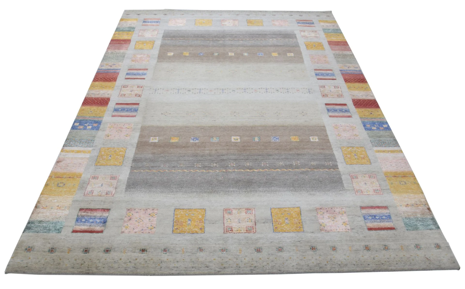 Wool Loribaft Indian Rug 241 × 354 cm, hand-knotted - Image 6