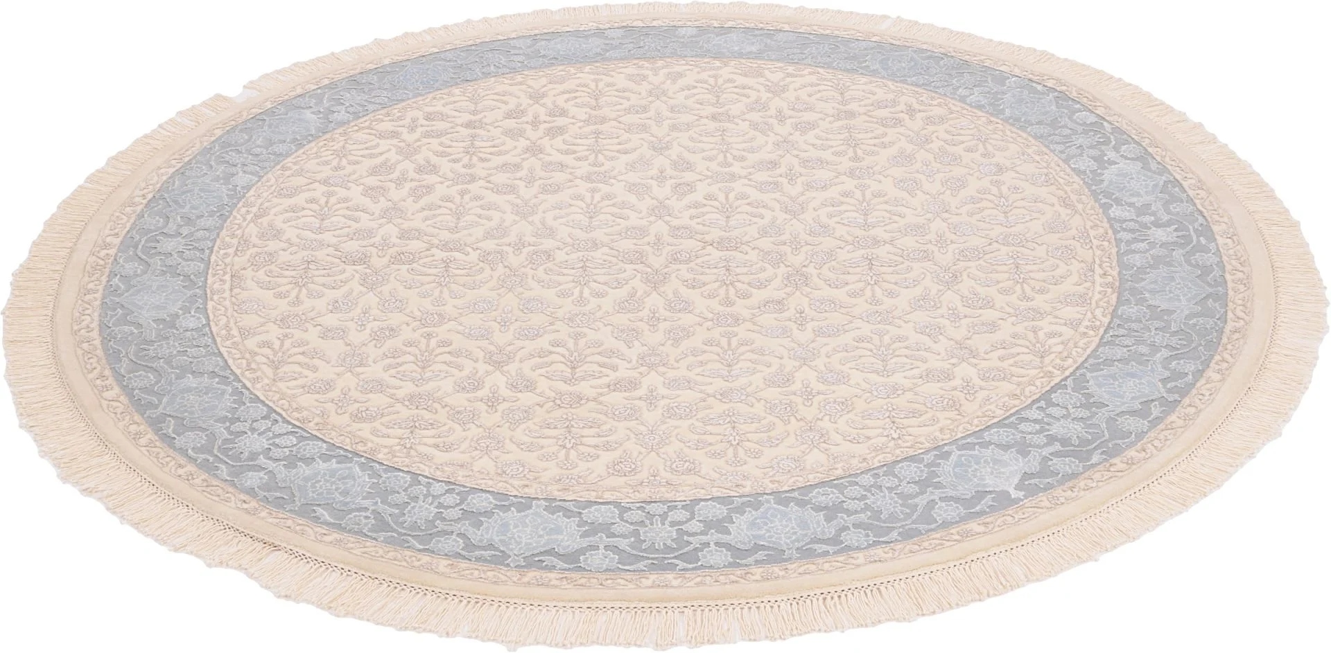 Alternative view of Wool Tabriz Indian Rug 200 × 200 cm, hand-knotted