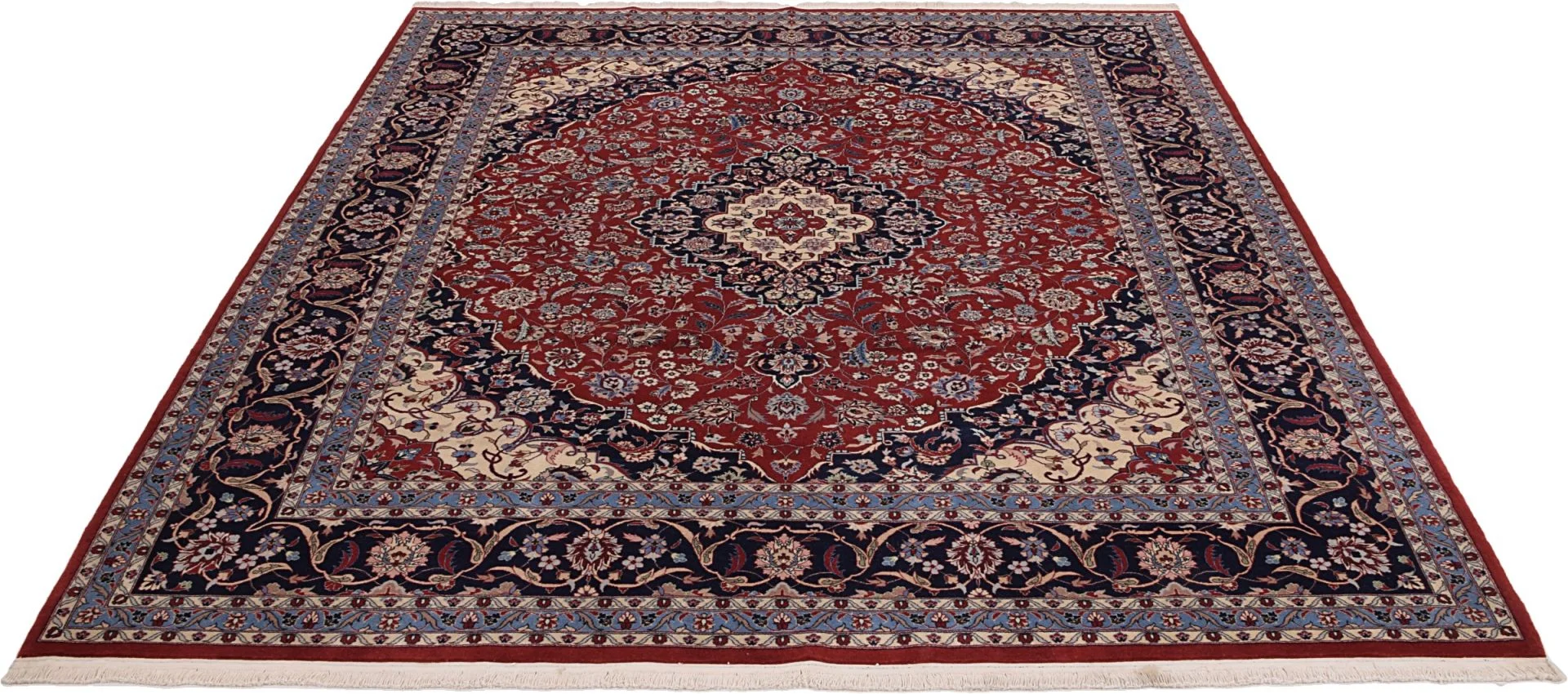 Alternative view of Wool Isfahan Chinese Rug 257 × 310 cm, hand-knotted