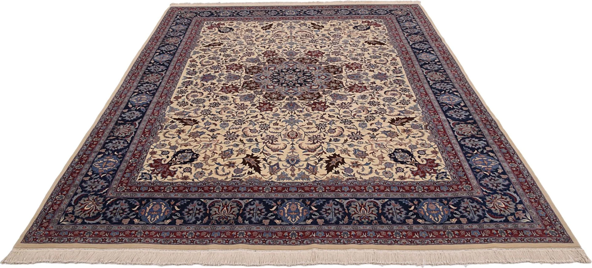 Alternative view of Wool Isfahan Chinese Rug 285 × 367 cm, hand-knotted