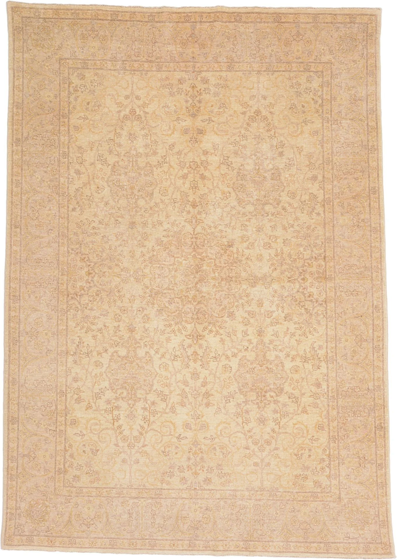 Hand-Knotted Ziegler Pakistani Rug, 167 × 240 cm, Wool