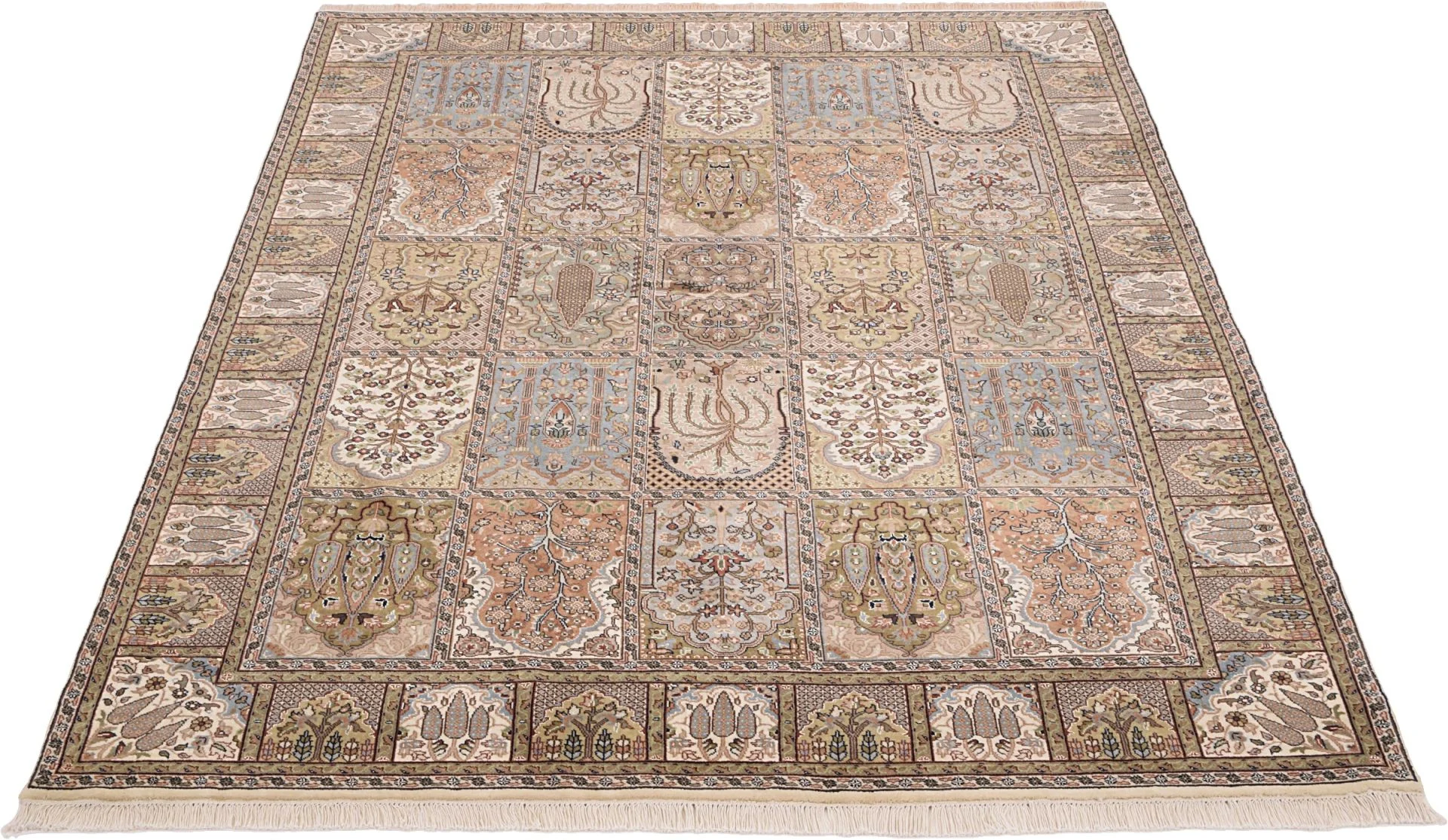 Qom Indian Rug 170 × 237 cm in Wool, hand-knotted - Image 3