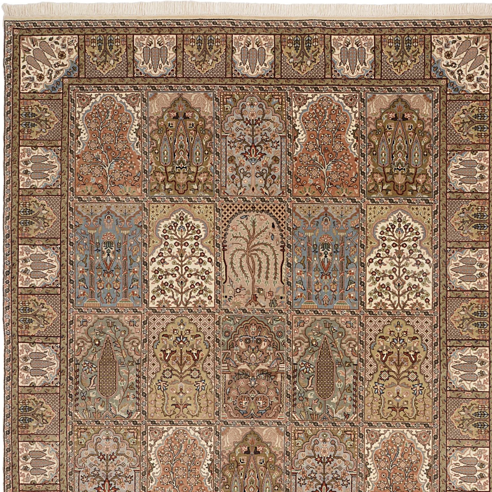 Qom Indian Rug 170 × 237 cm in Wool, hand-knotted - Image 7