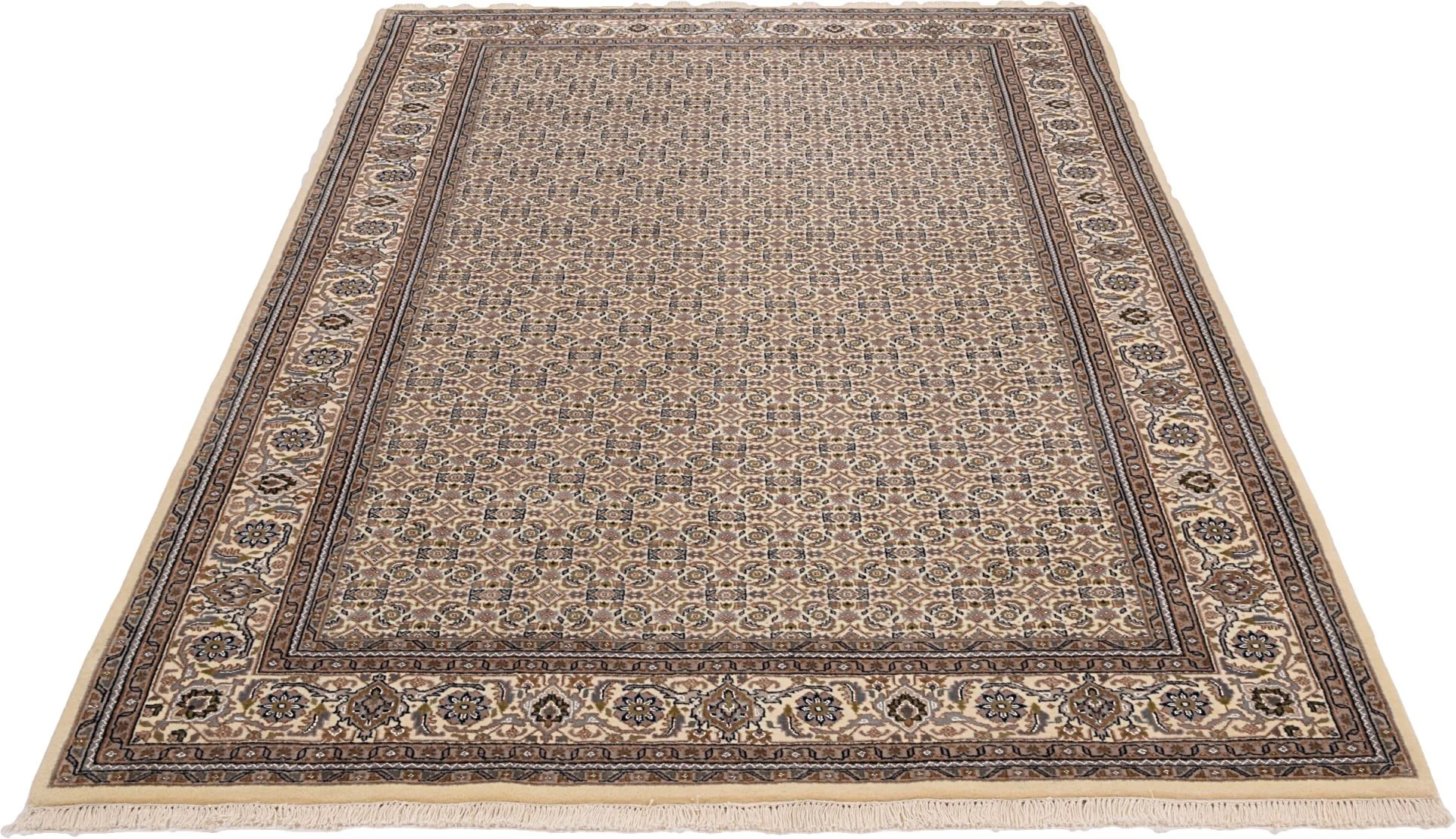 Alternative view of Tabriz Indian Rug 198 × 300 cm in Wool, hand-knotted