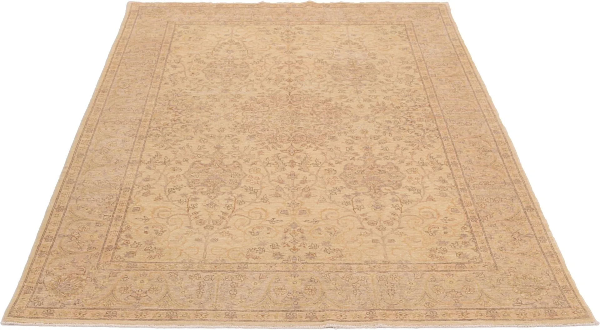Alternative view of Hand-Knotted Ziegler Pakistani Rug, 167 × 240 cm, Wool