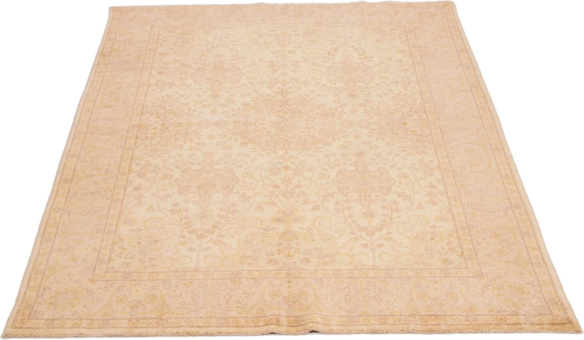 Hand-Knotted Ziegler Pakistani Rug, 167 × 240 cm, Wool - Image 3