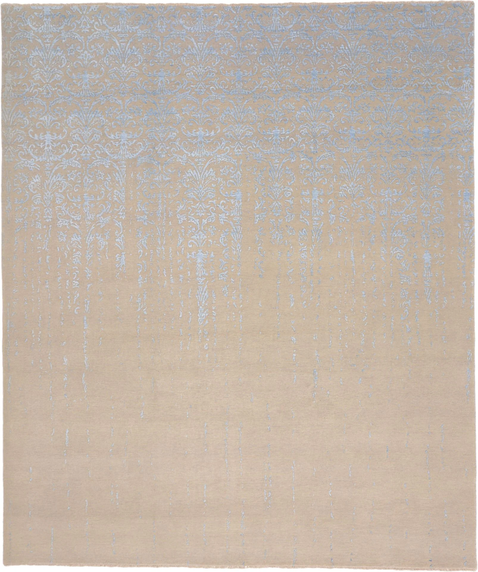 Hand-Knotted Indian Rug, 260 × 307 cm, Wool