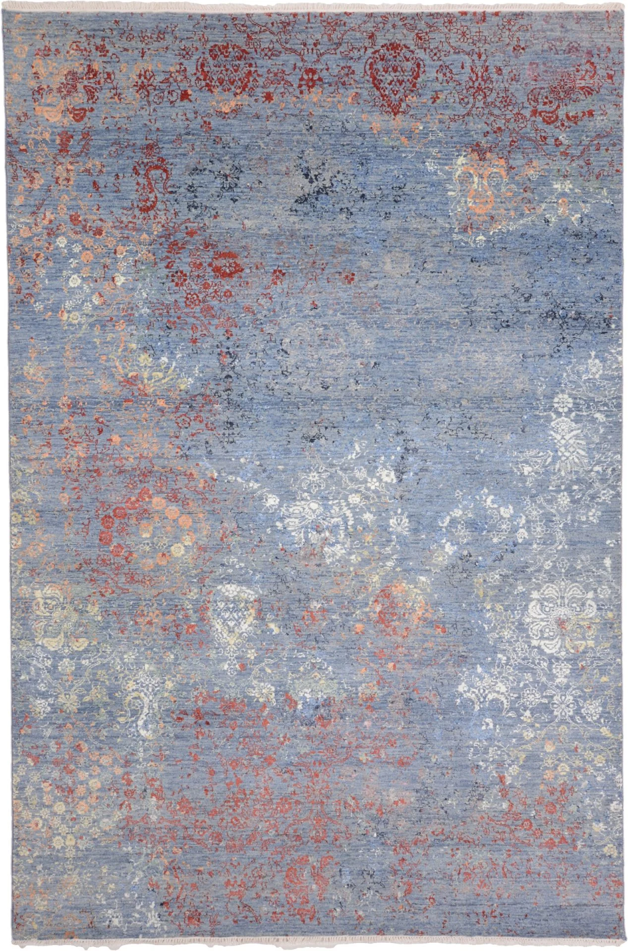 Indian Rug 184 × 275 cm in Silk, hand-knotted