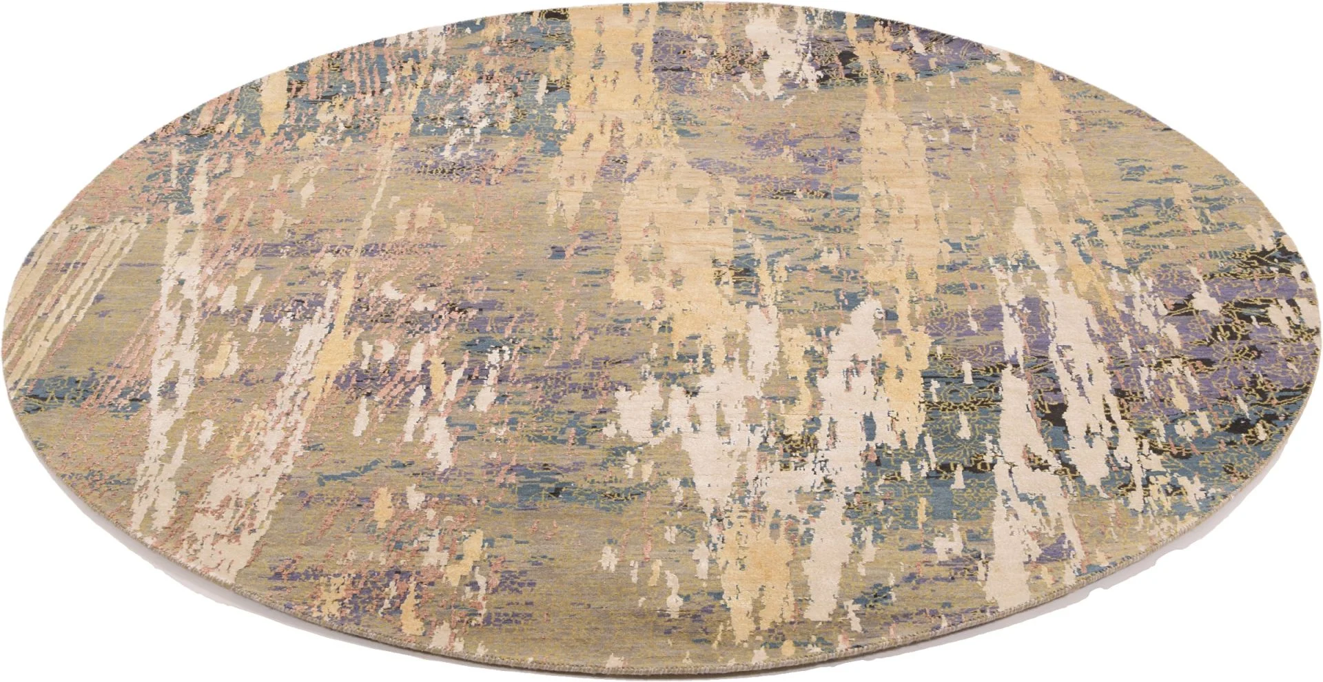 Alternative view of Silk Indian Rug 243 × 243 cm, hand-knotted