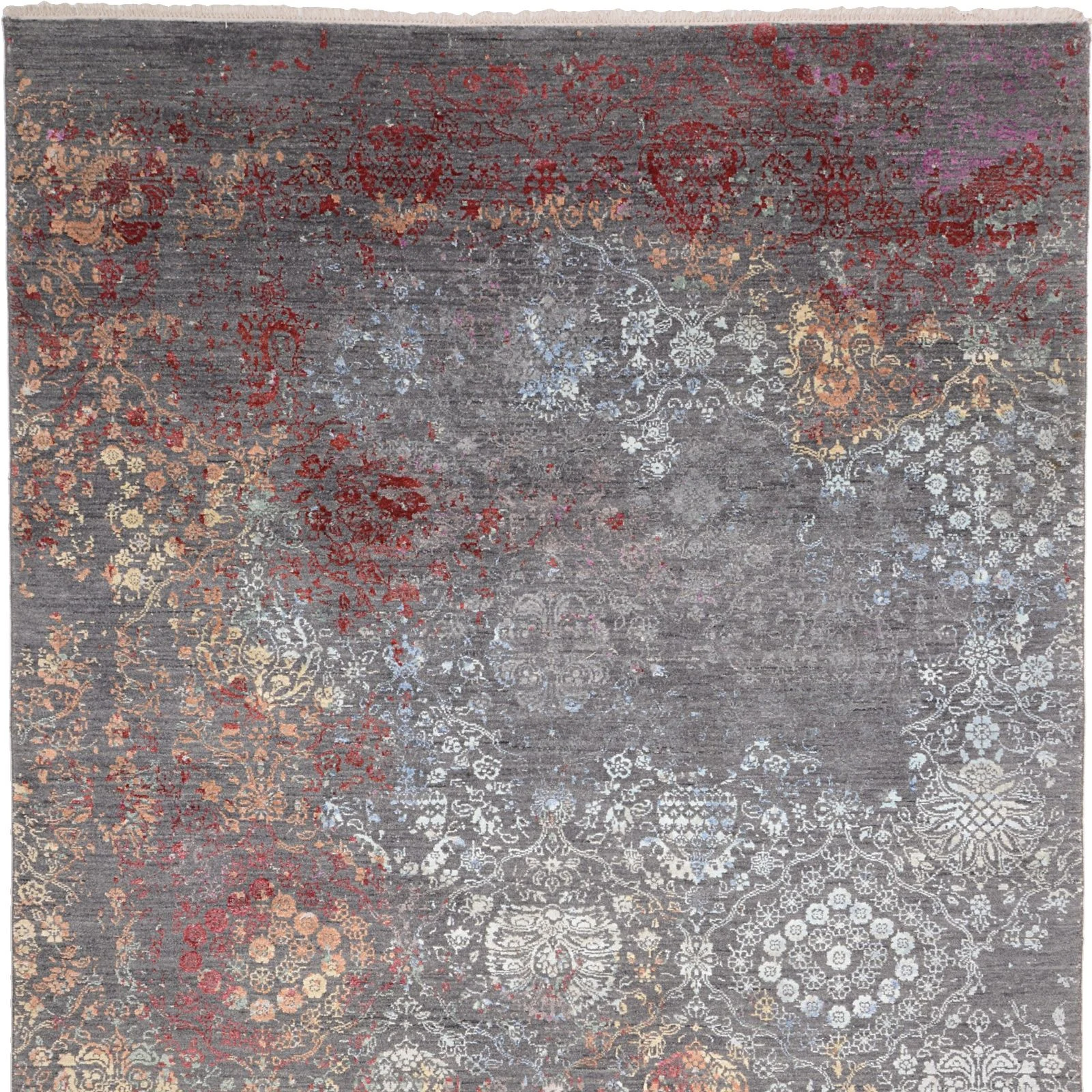 Indian Rug 184 × 275 cm in Silk, hand-knotted - Image 6