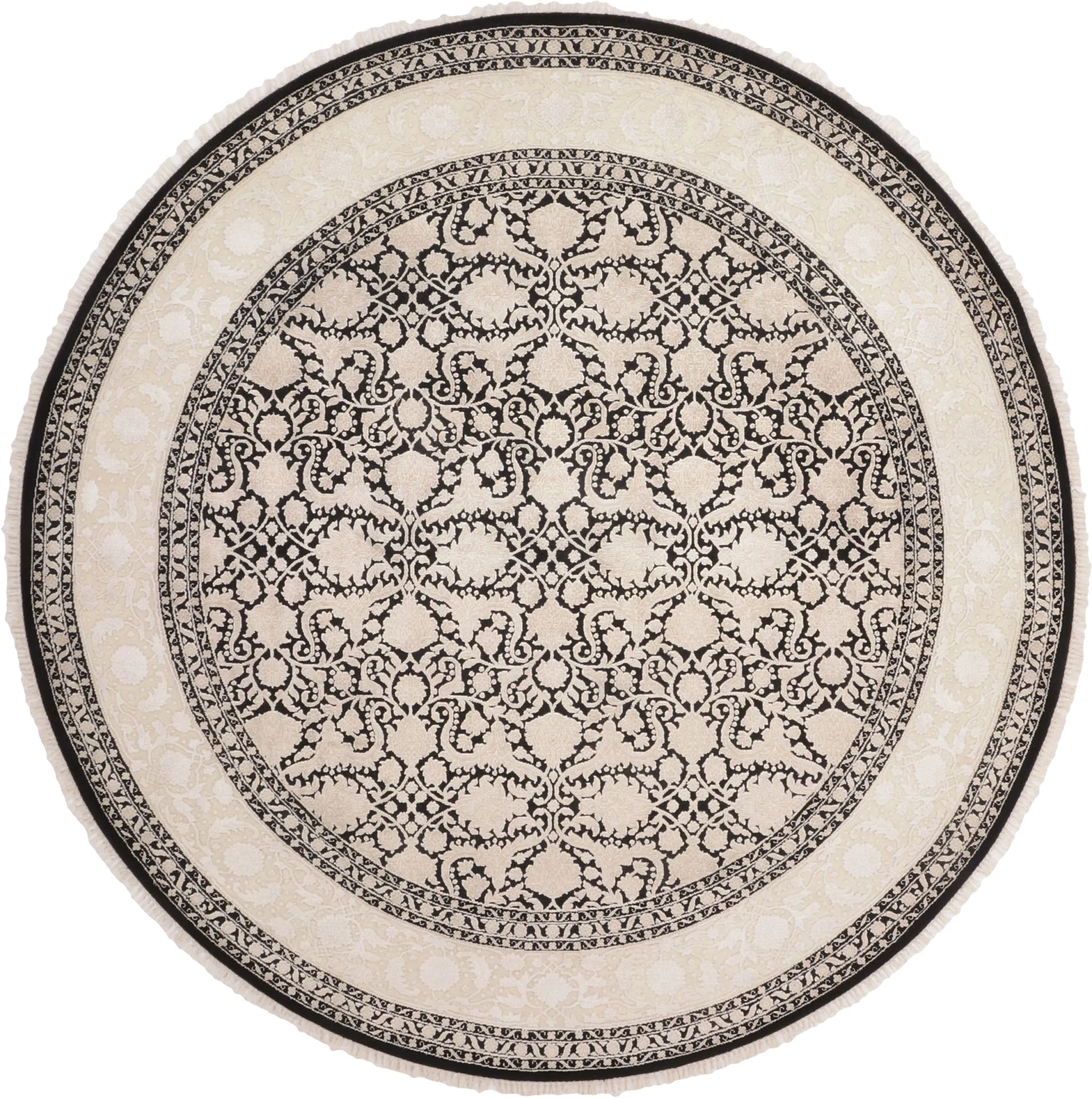 Tabriz Indian Rug 240 × 240 cm, hand-knotted