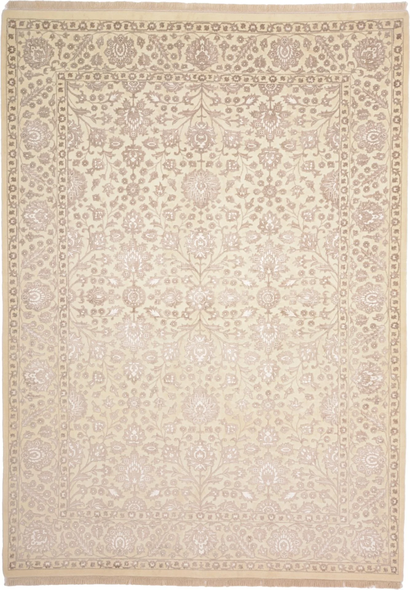 Hand-Knotted Tabriz Indian Rug, 170 × 240 cm
