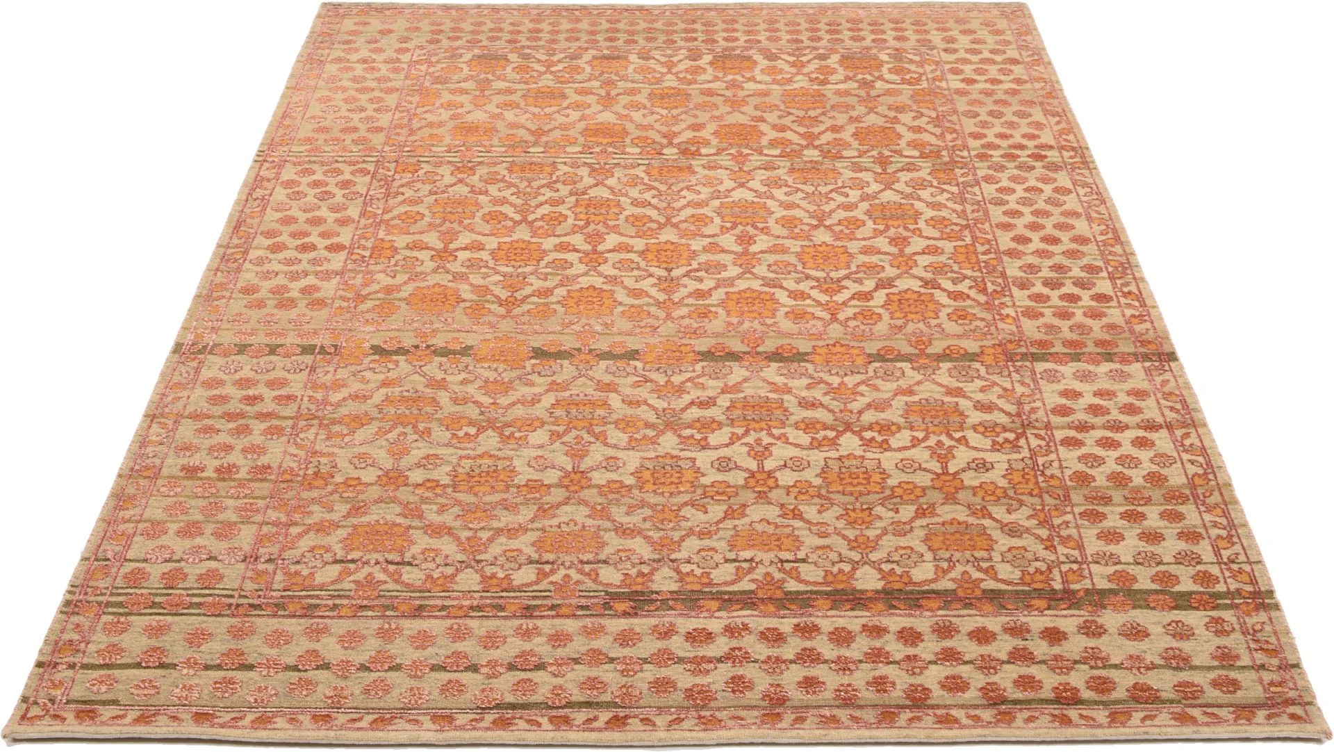 Alternative view of Hand-Knotted Indian Rug, 170 × 237 cm