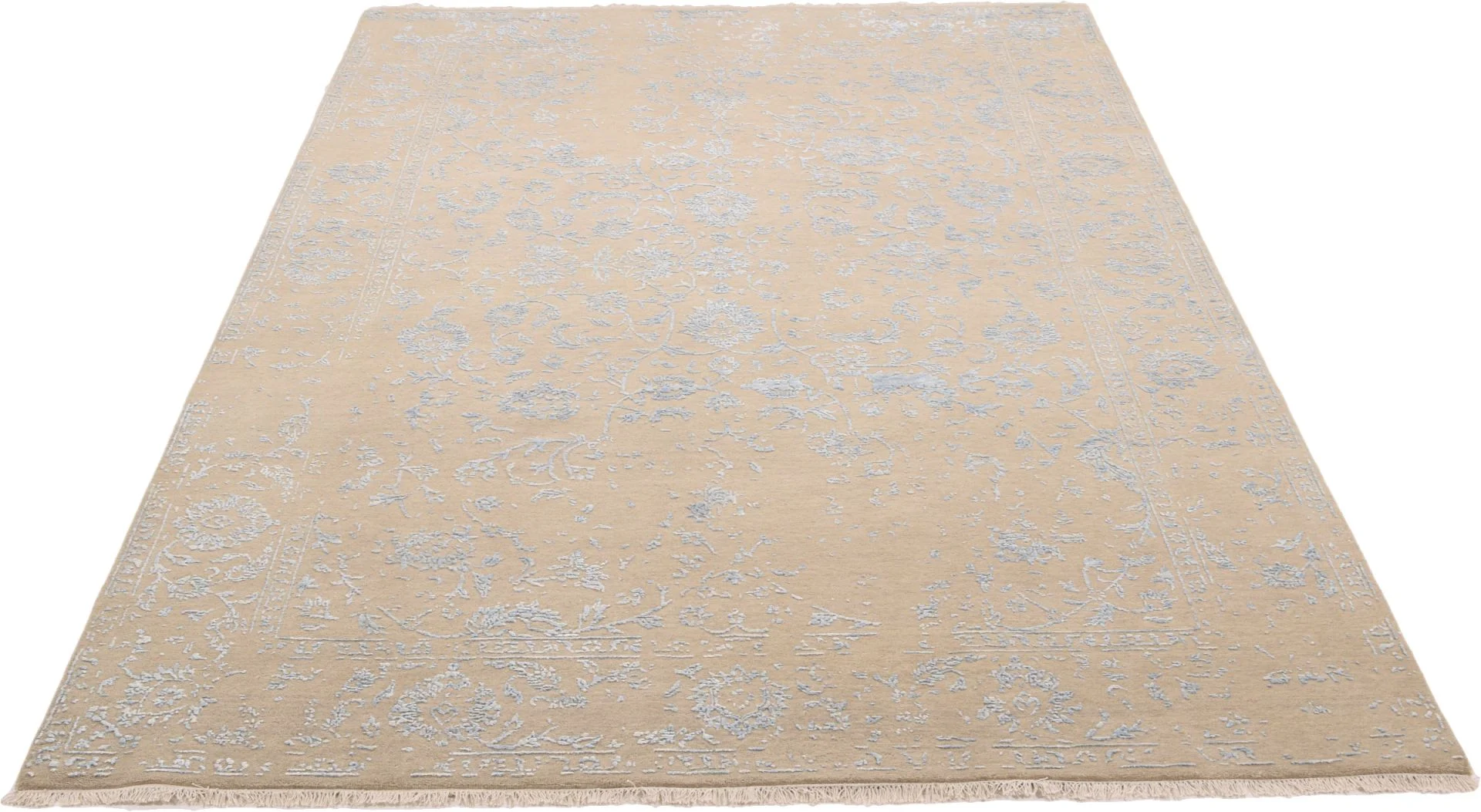 Alternative view of Hand-Knotted Indian Rug, 203 × 305 cm