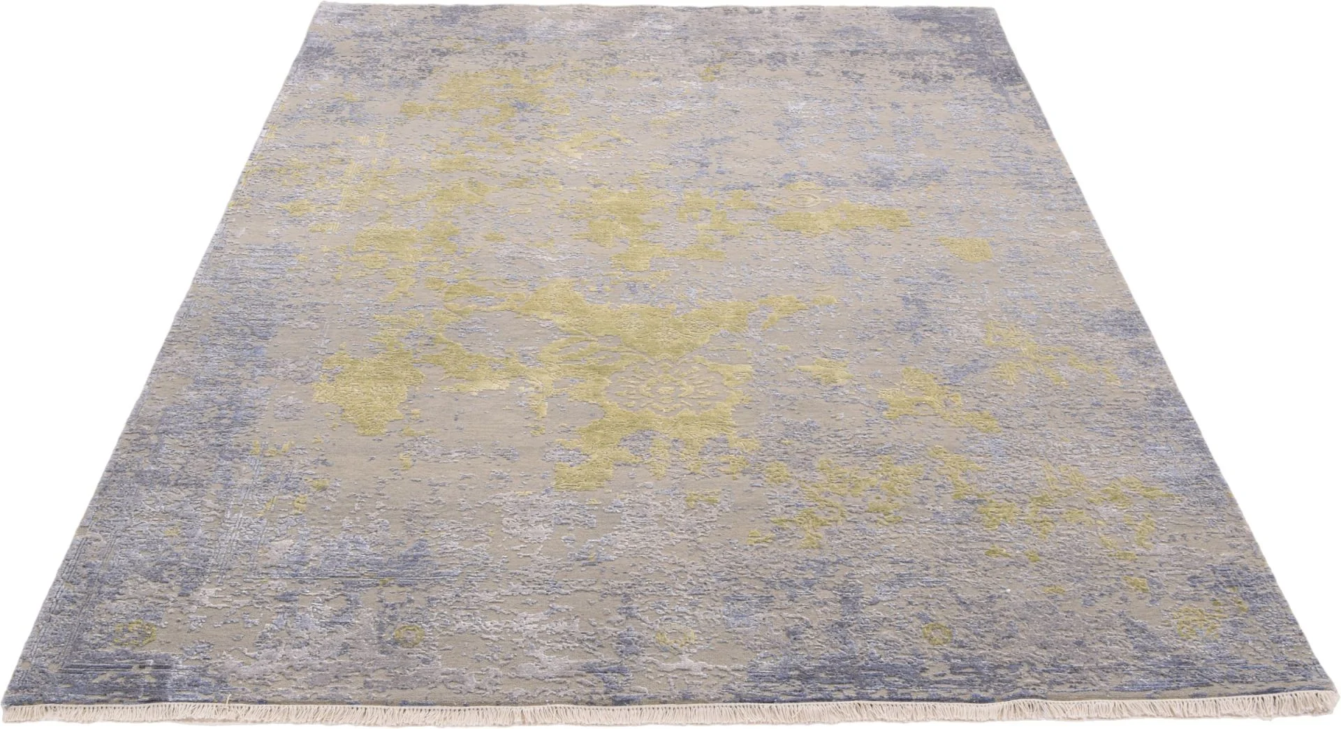 Alternative view of Hand-Knotted Indian Rug, 206 × 306 cm, Silk