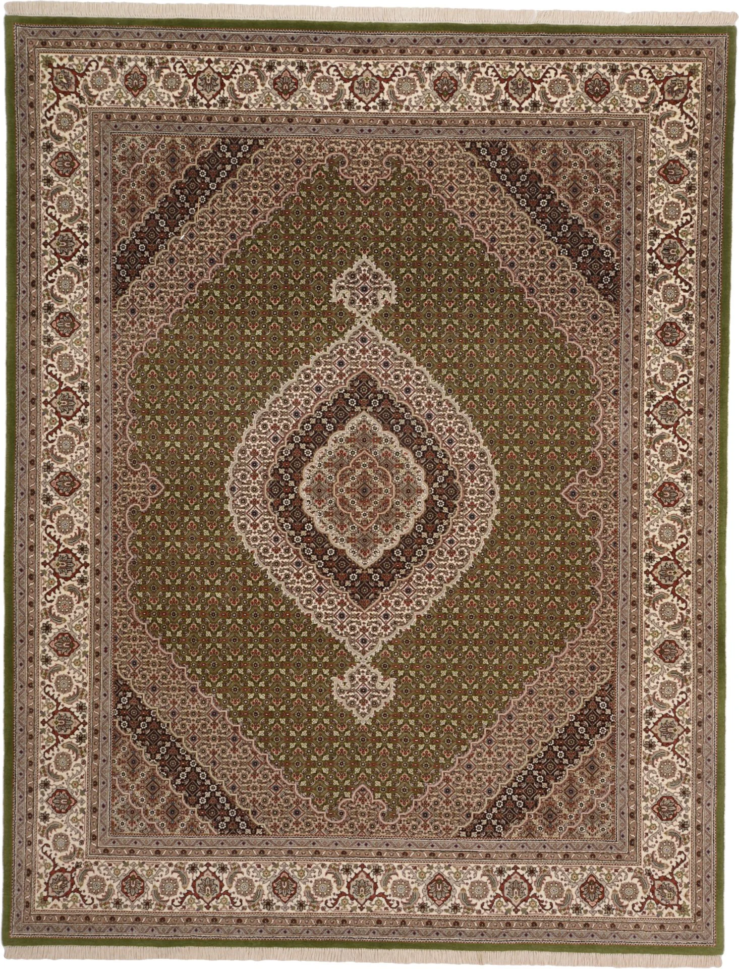 Tabriz Indian Rug 196 × 251 cm, hand-knotted