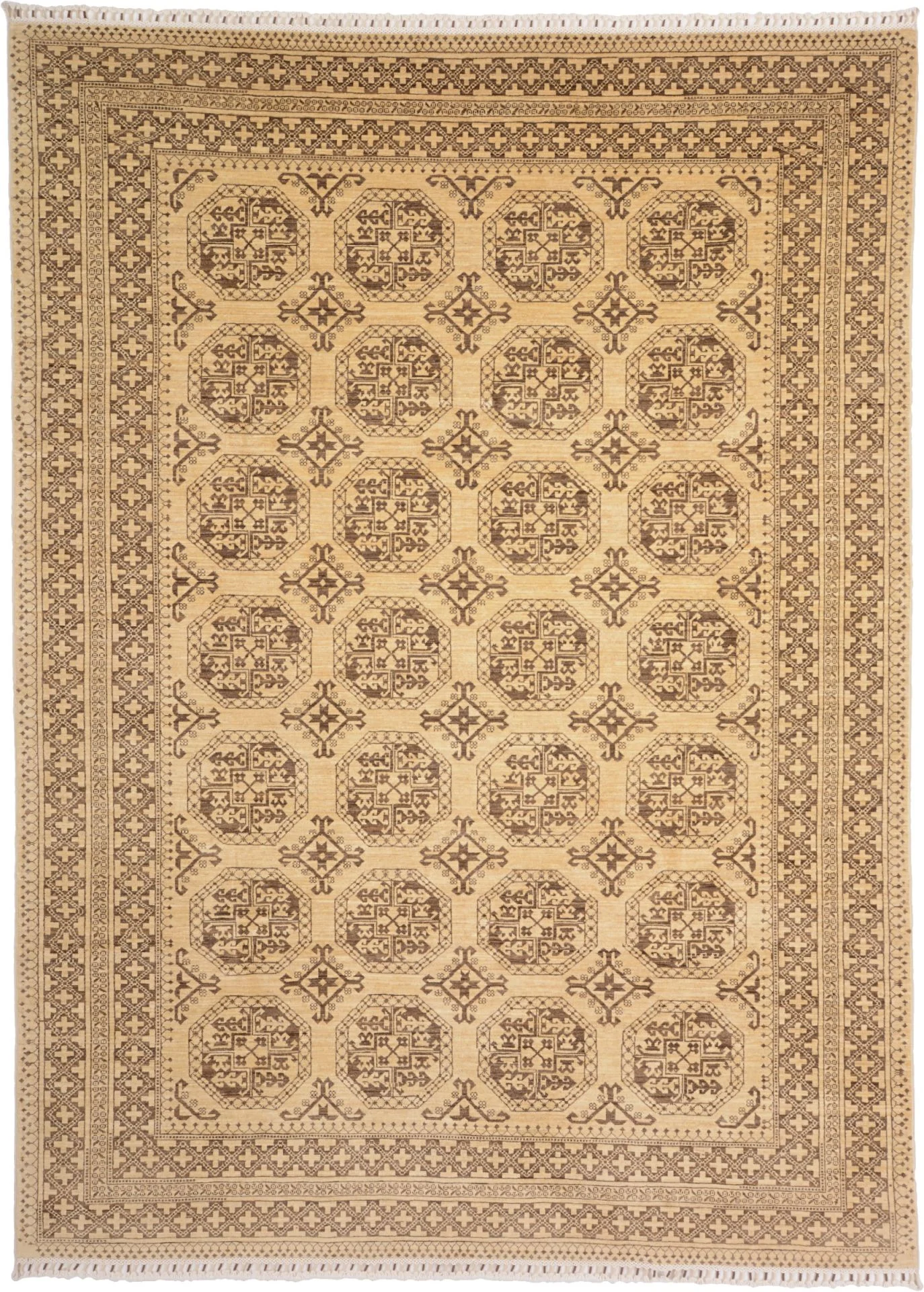 Samarkand Afghan Rug 211 × 288 cm in Wool, hand-knotted
