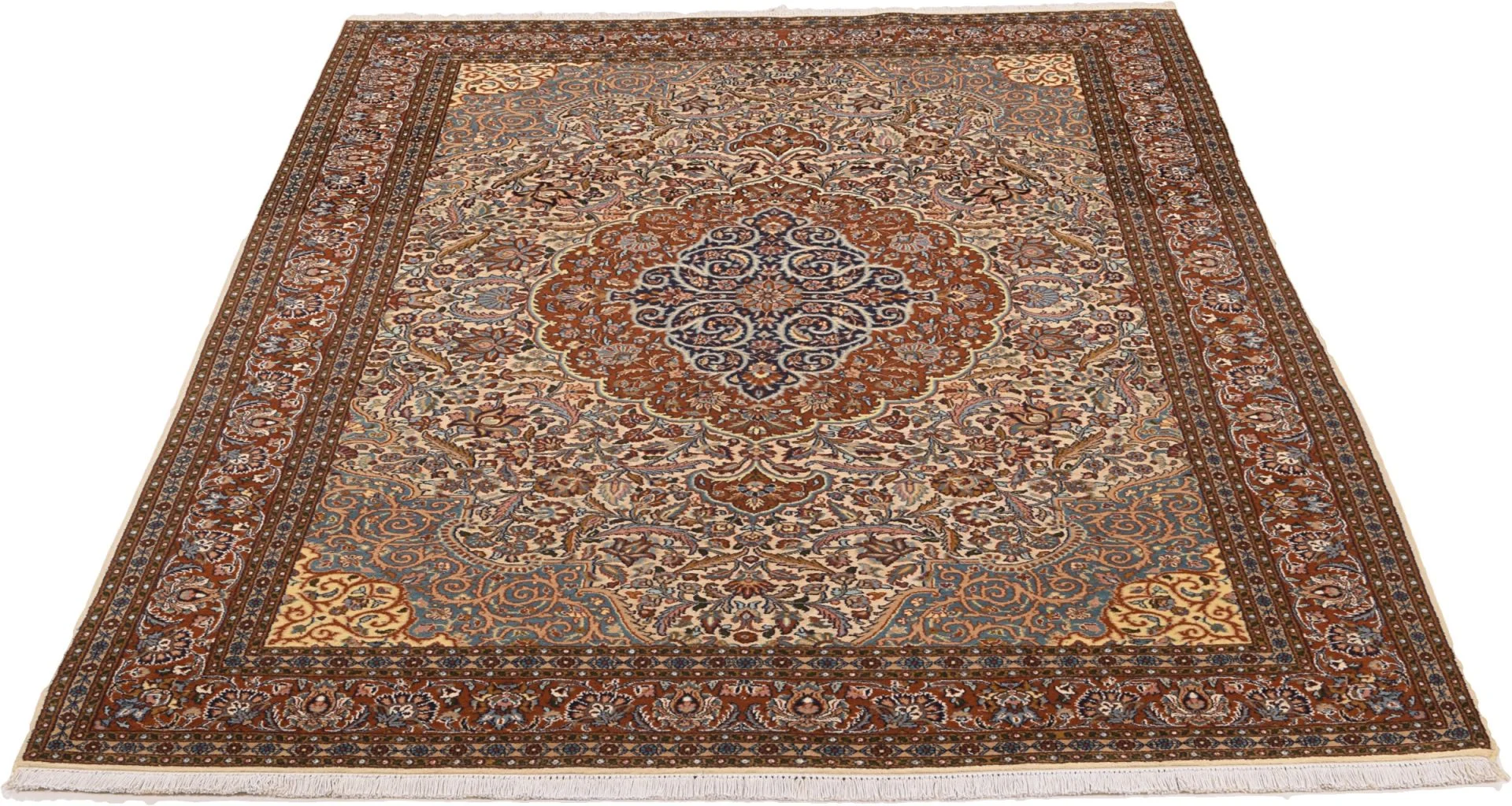 Alternative view of Tabriz Indian Rug 187 × 264 cm, hand-knotted