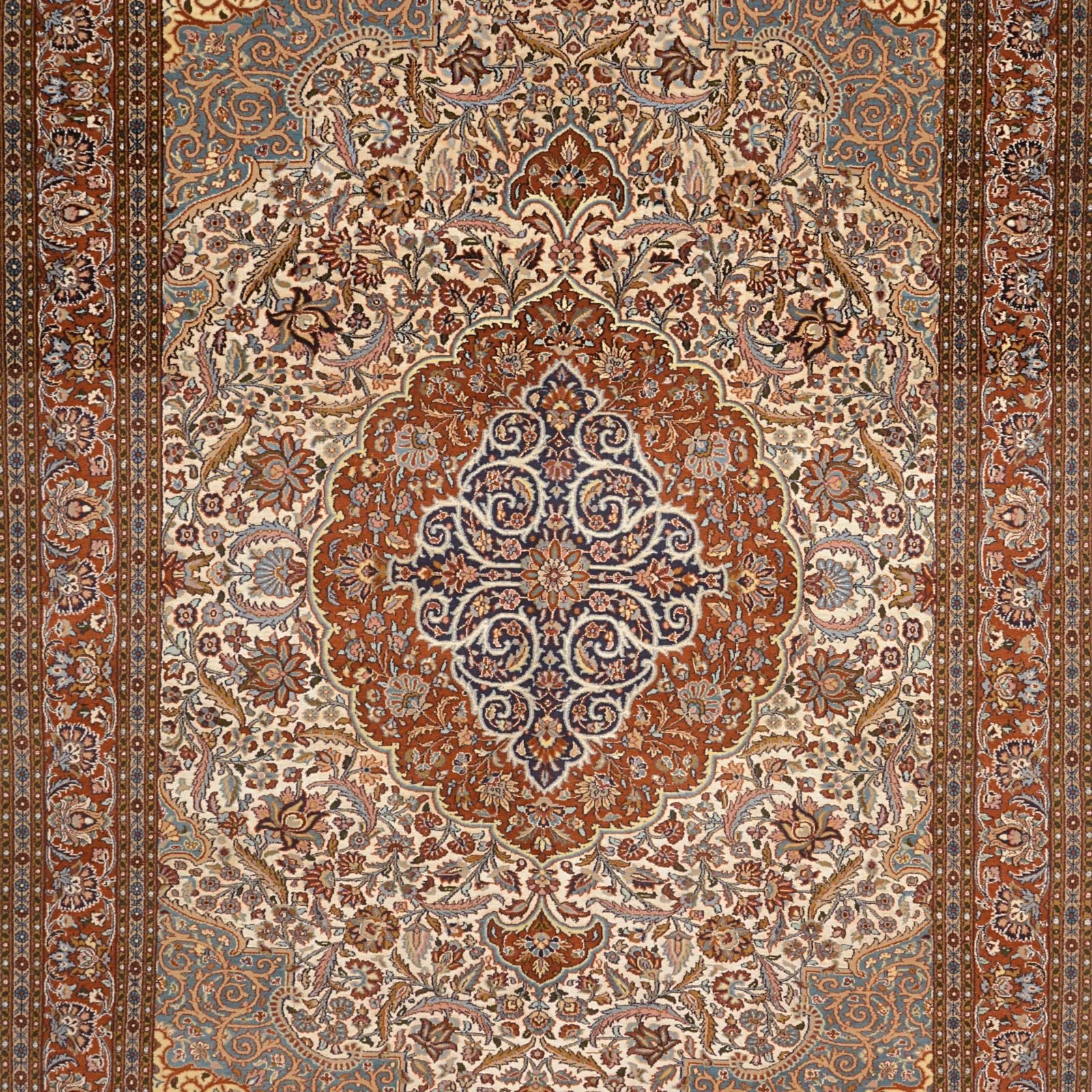 Tabriz Indian Rug 187 × 264 cm, hand-knotted - Image 5