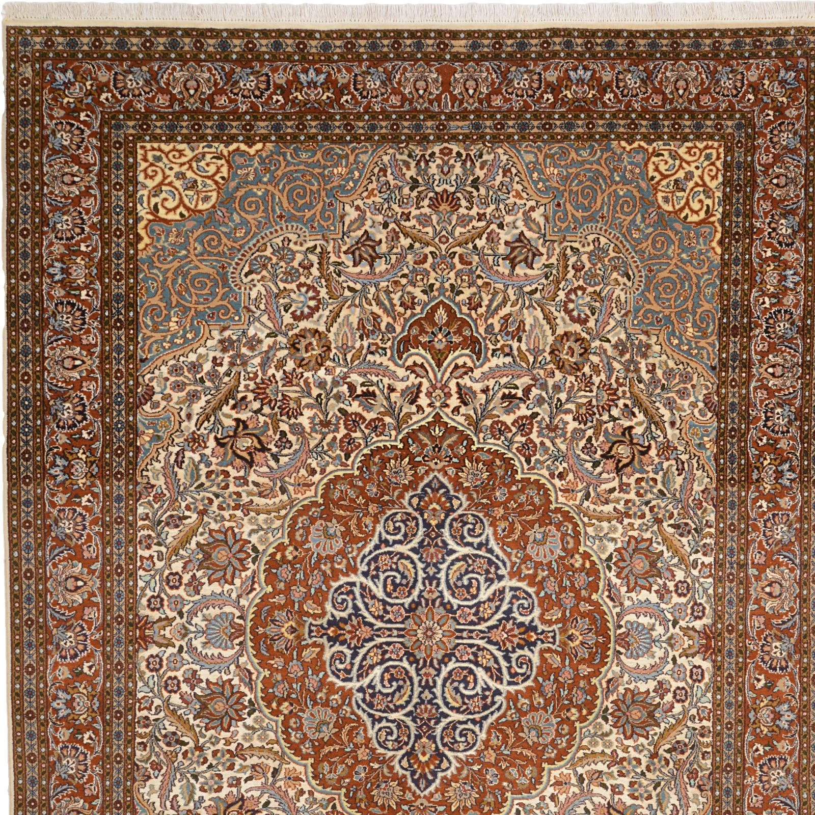 Tabriz Indian Rug 187 × 264 cm, hand-knotted - Image 6
