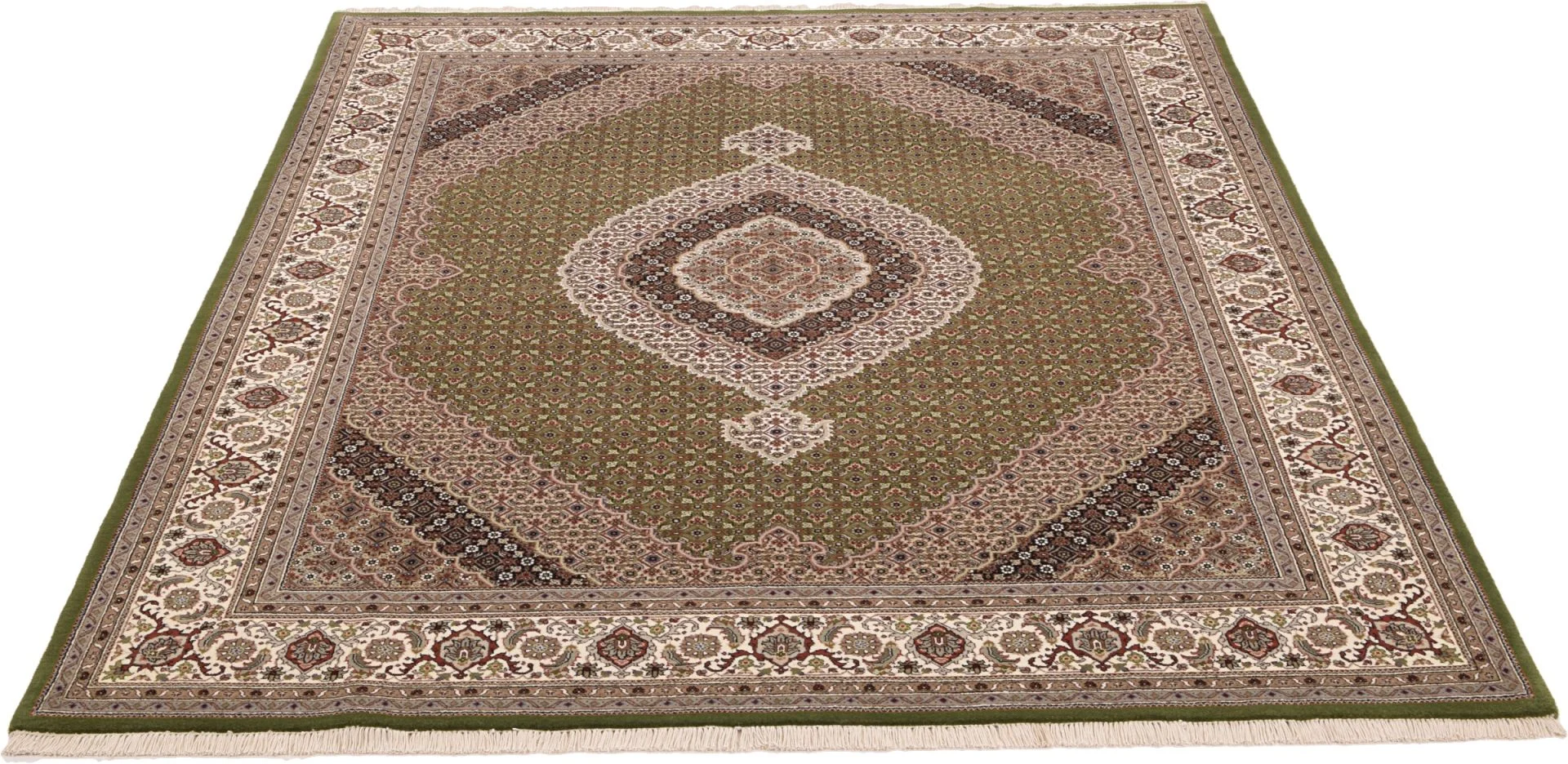 Alternative view of Tabriz Indian Rug 196 × 251 cm, hand-knotted