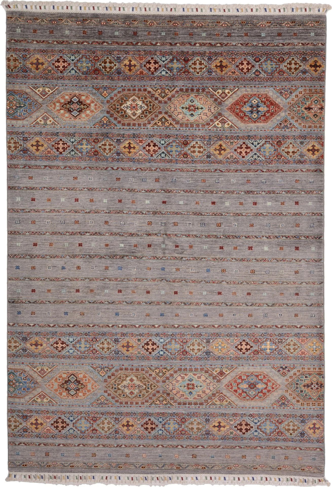 Wool Samarkand Pakistani Rug 168 × 244 cm, hand-knotted