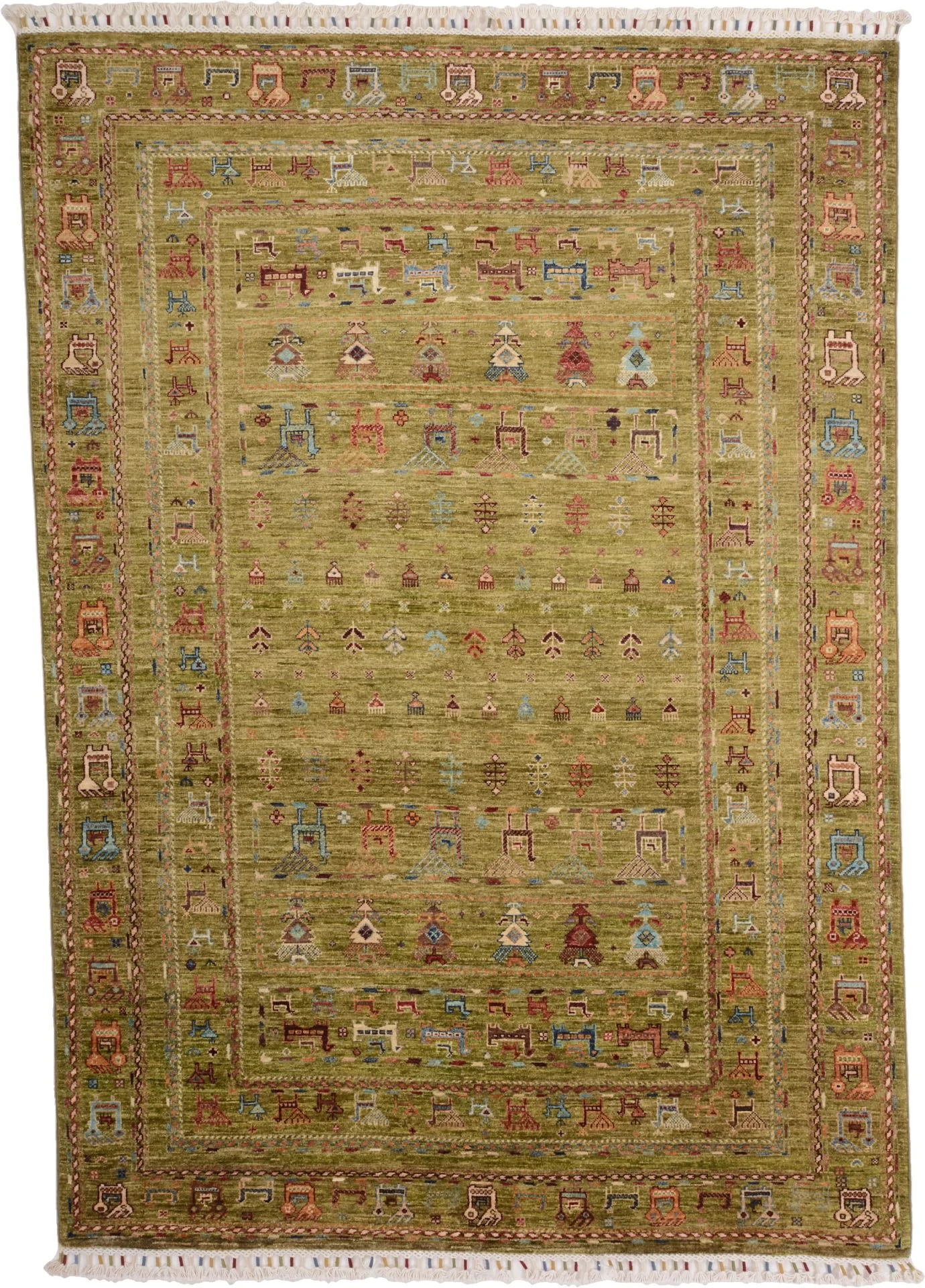 Samarkand Pakistani Rug 168 × 238 cm in Wool, hand-knotted