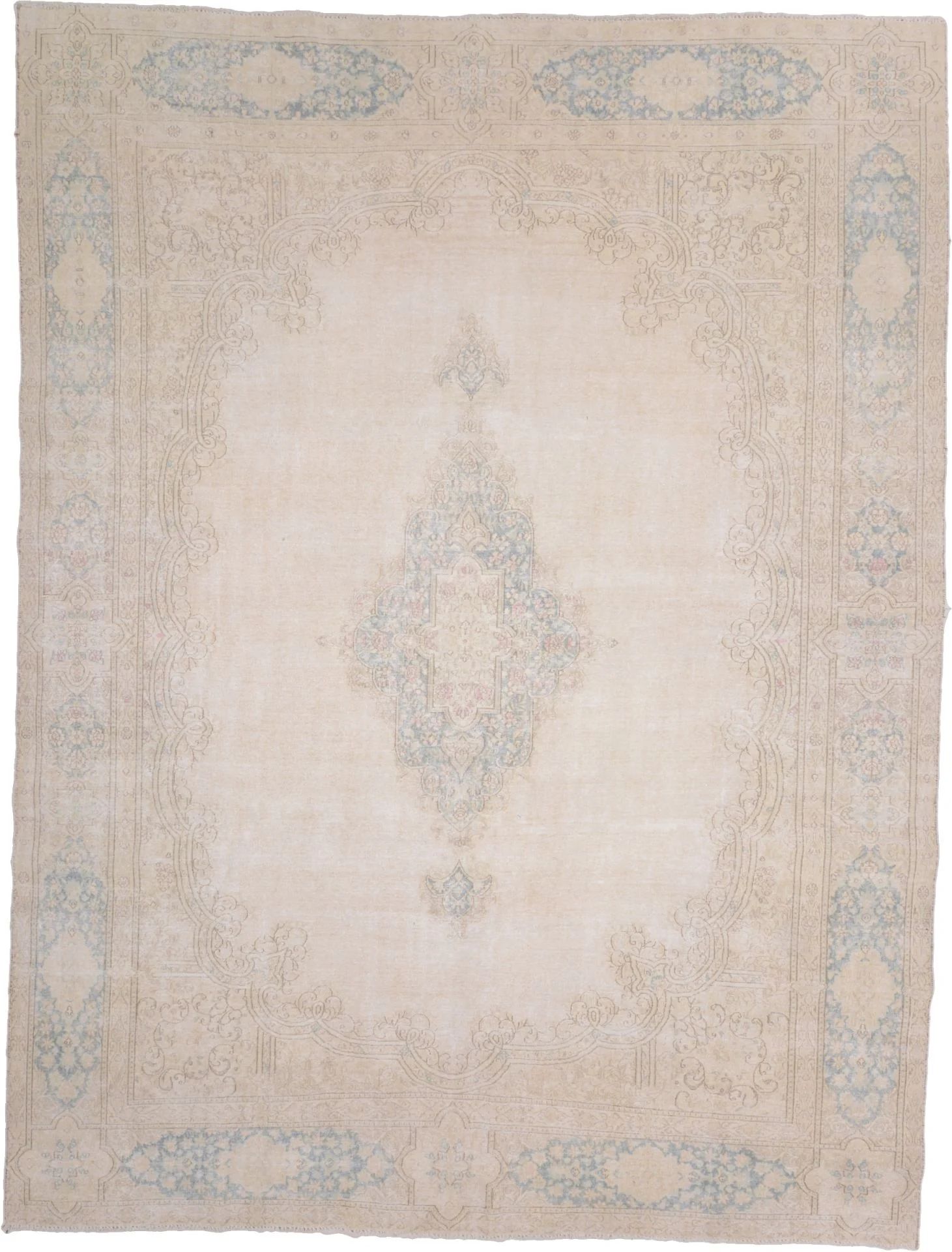 Pakistani Rug 374 × 285 cm in Wool, hand-knotted