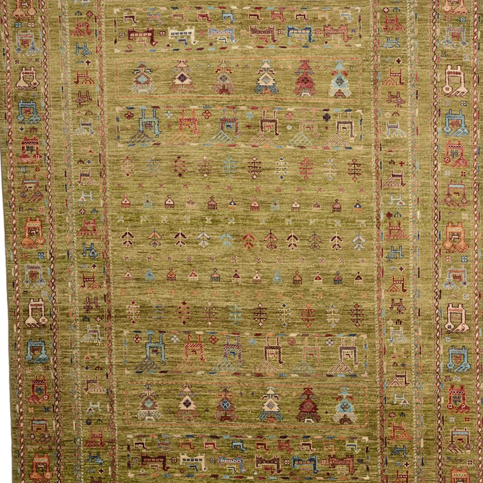 Alternative view of Samarkand Pakistani Rug 168 × 238 cm in Wool, hand-knotted