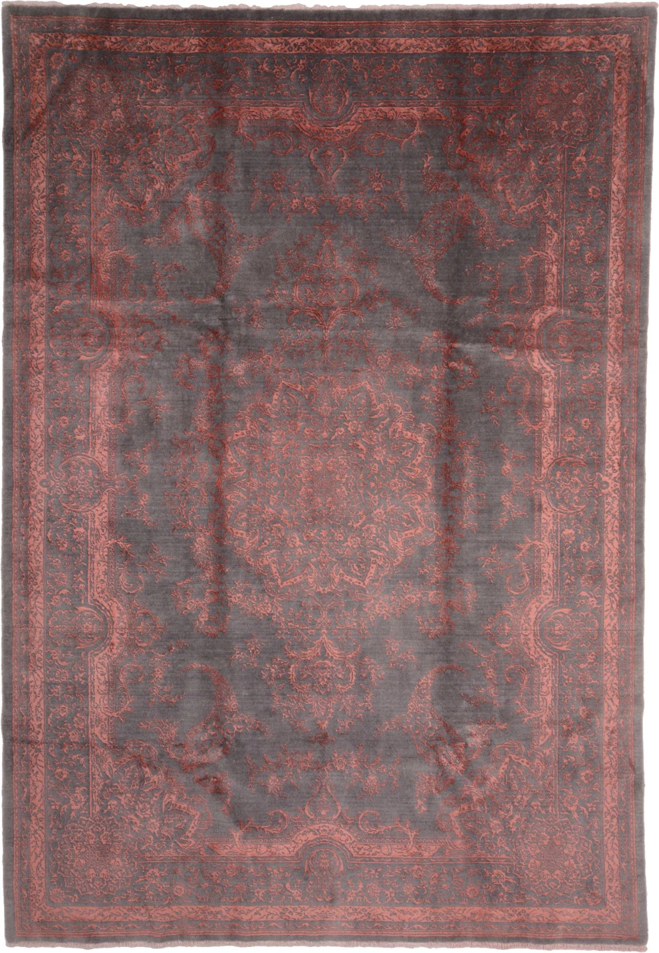 Wool Indian Rug 202 × 295 cm, hand-knotted