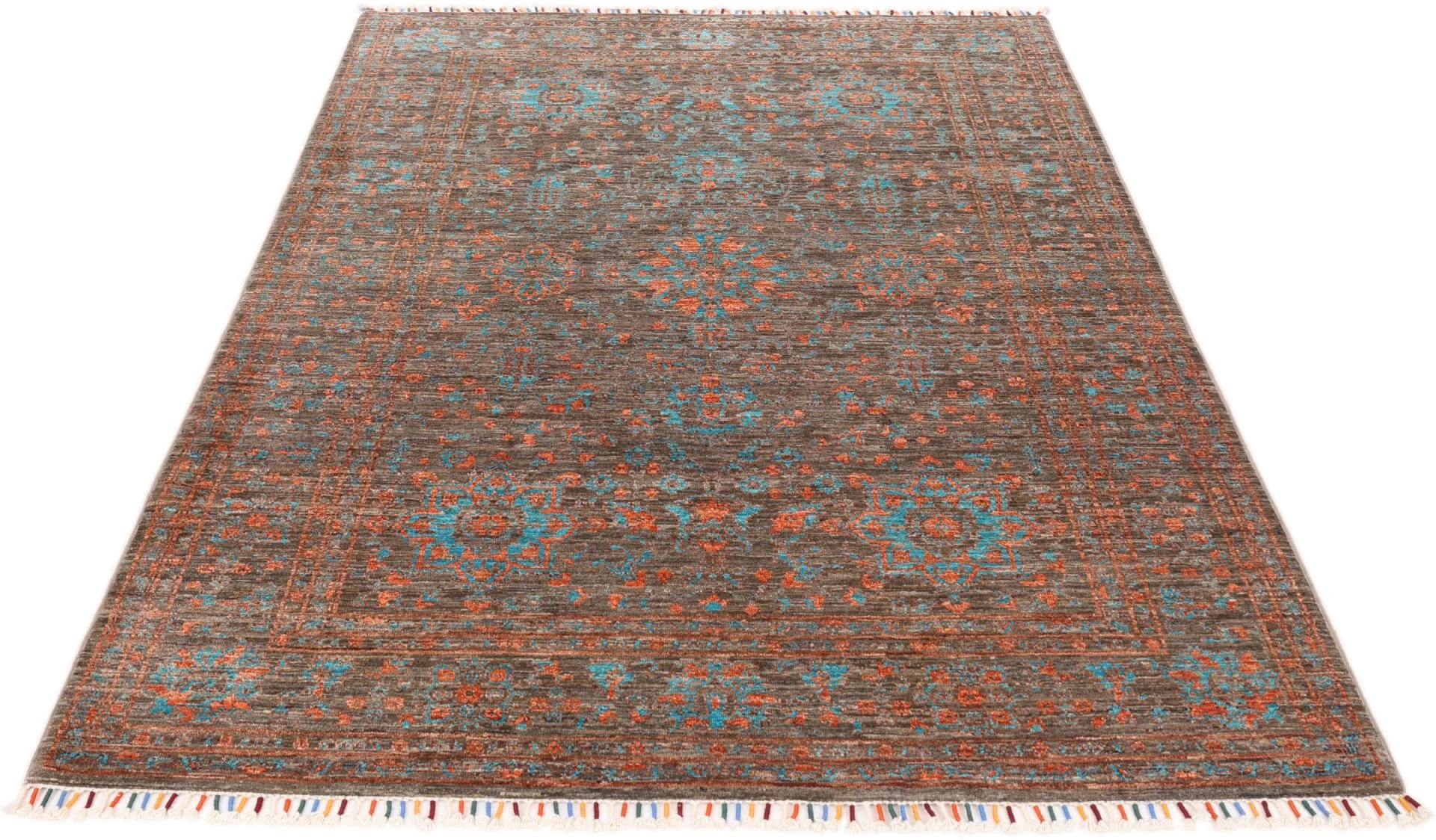 Alternative view of Samarkand Afghan Rug 171 × 236 cm in Wool, hand-knotted