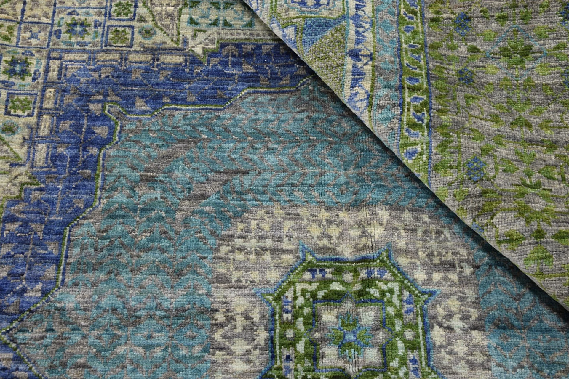 Hand-Knotted Mamluk Pakistani Rug, 172 × 243 cm, Wool - Image 4