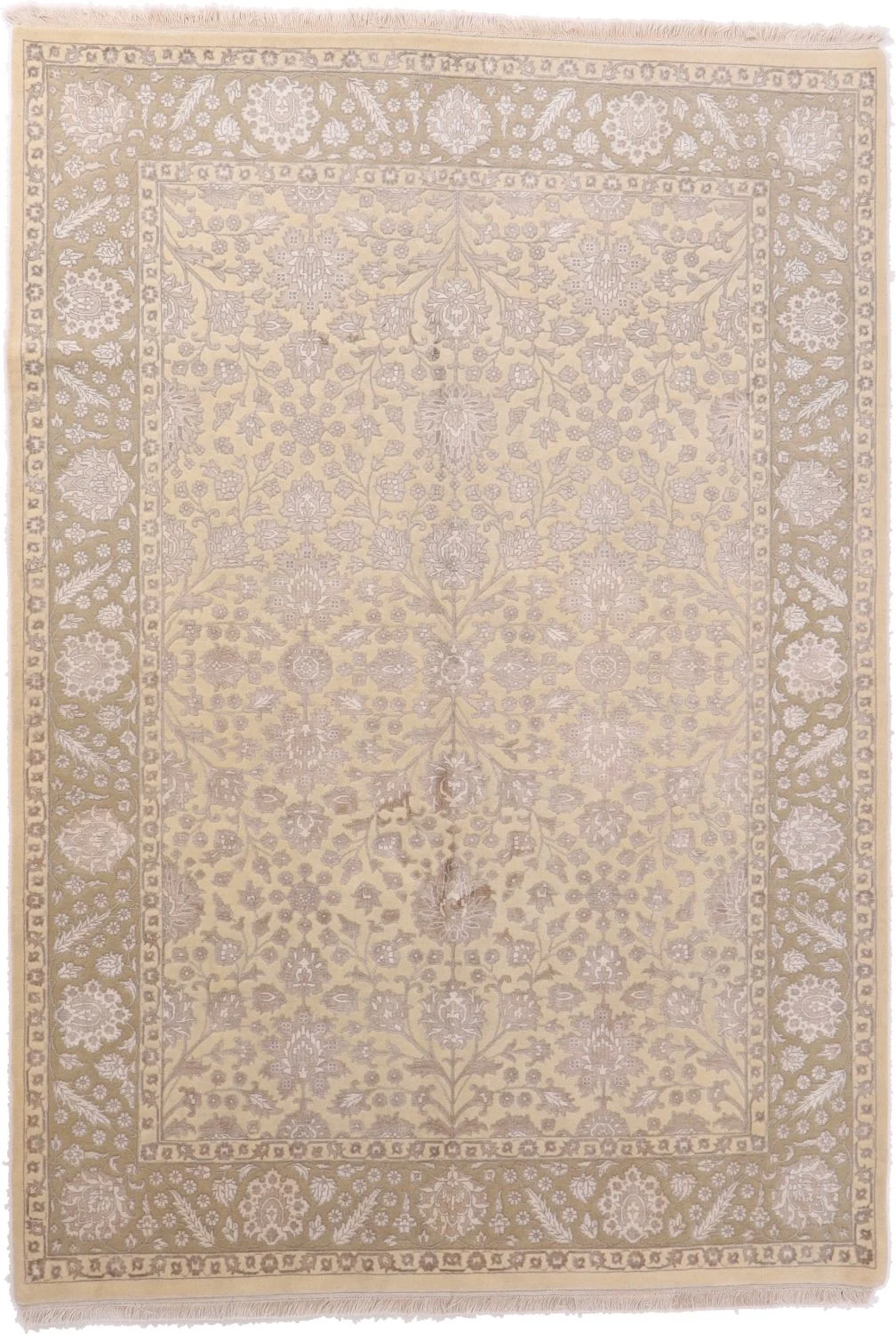 Hand-Knotted Indian Rug, 169 × 243 cm, Wool
