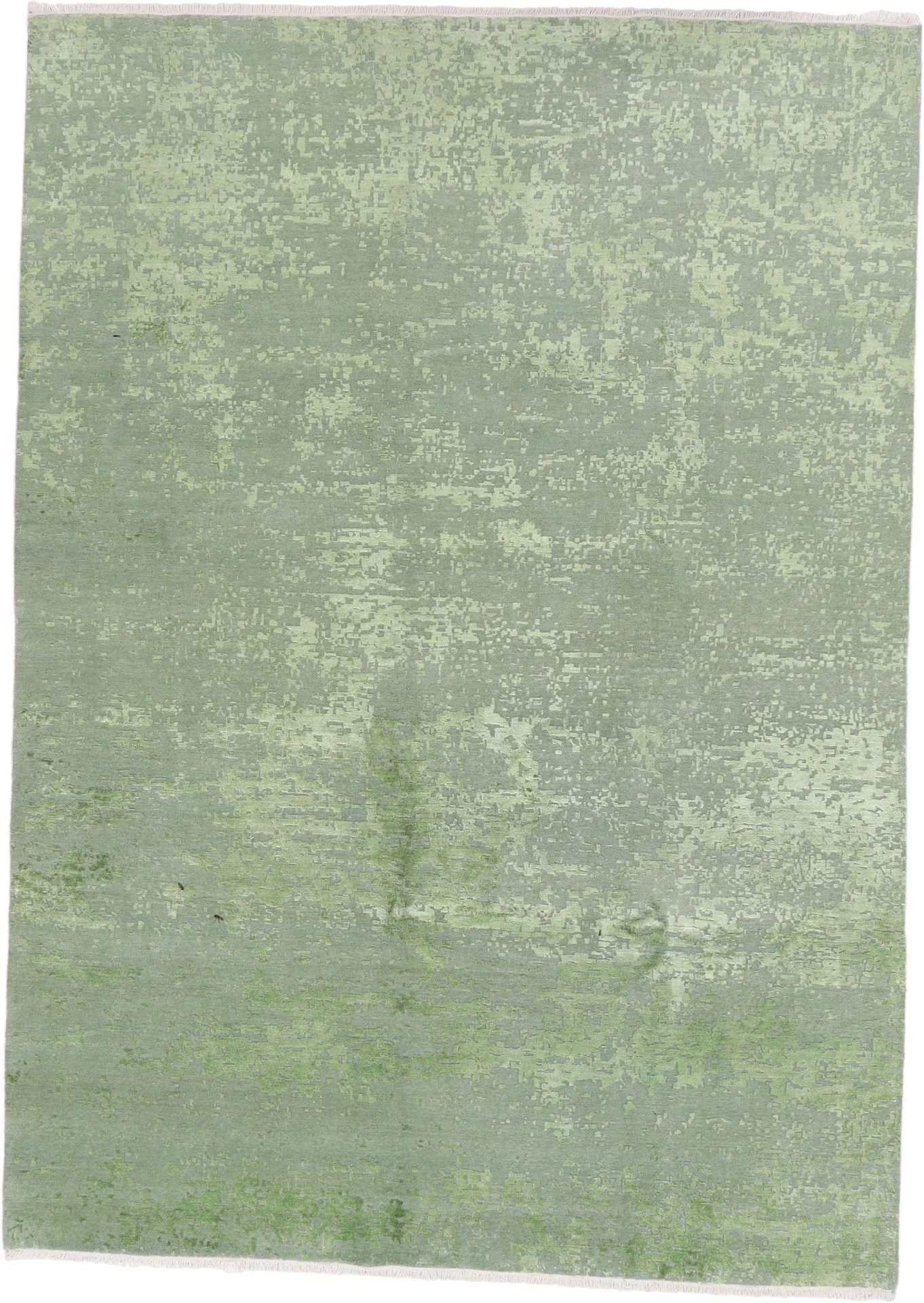 Indian Rug 247 × 346 cm in Wool & Silk, hand-knotted