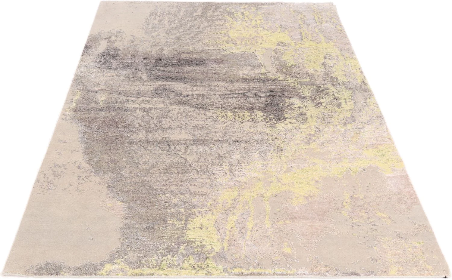 Alternative view of Hand-Knotted Indian Rug, 173 × 246 cm, Wool