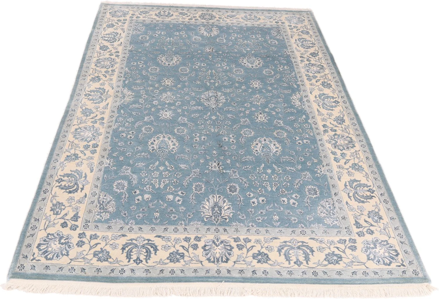 Alternative view of Hand-Knotted Indian Rug, 165 × 245 cm, Wool