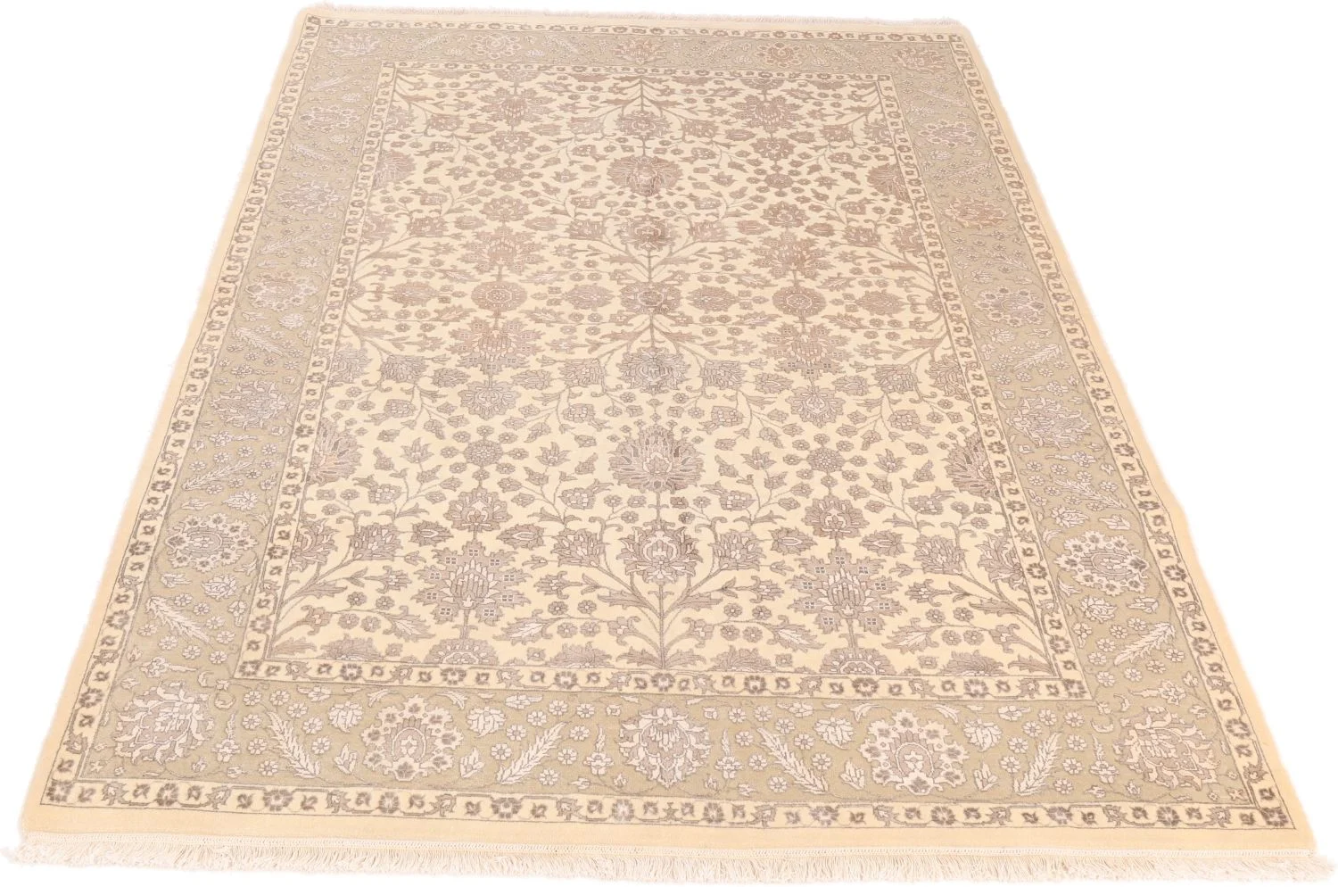 Alternative view of Hand-Knotted Indian Rug, 169 × 243 cm, Wool