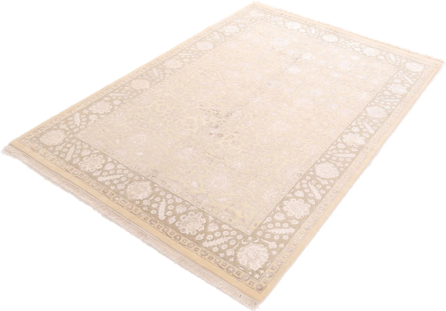 Hand-Knotted Indian Rug, 169 × 243 cm, Wool - Image 4