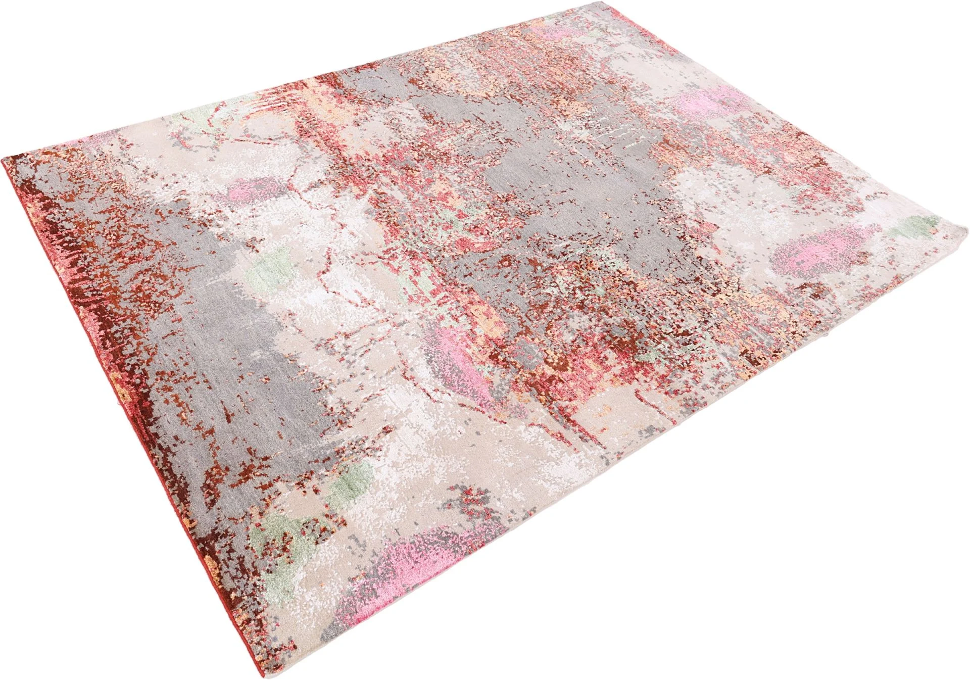 Indian Rug 178 × 244 cm in Wool & Silk, hand-knotted - Image 3