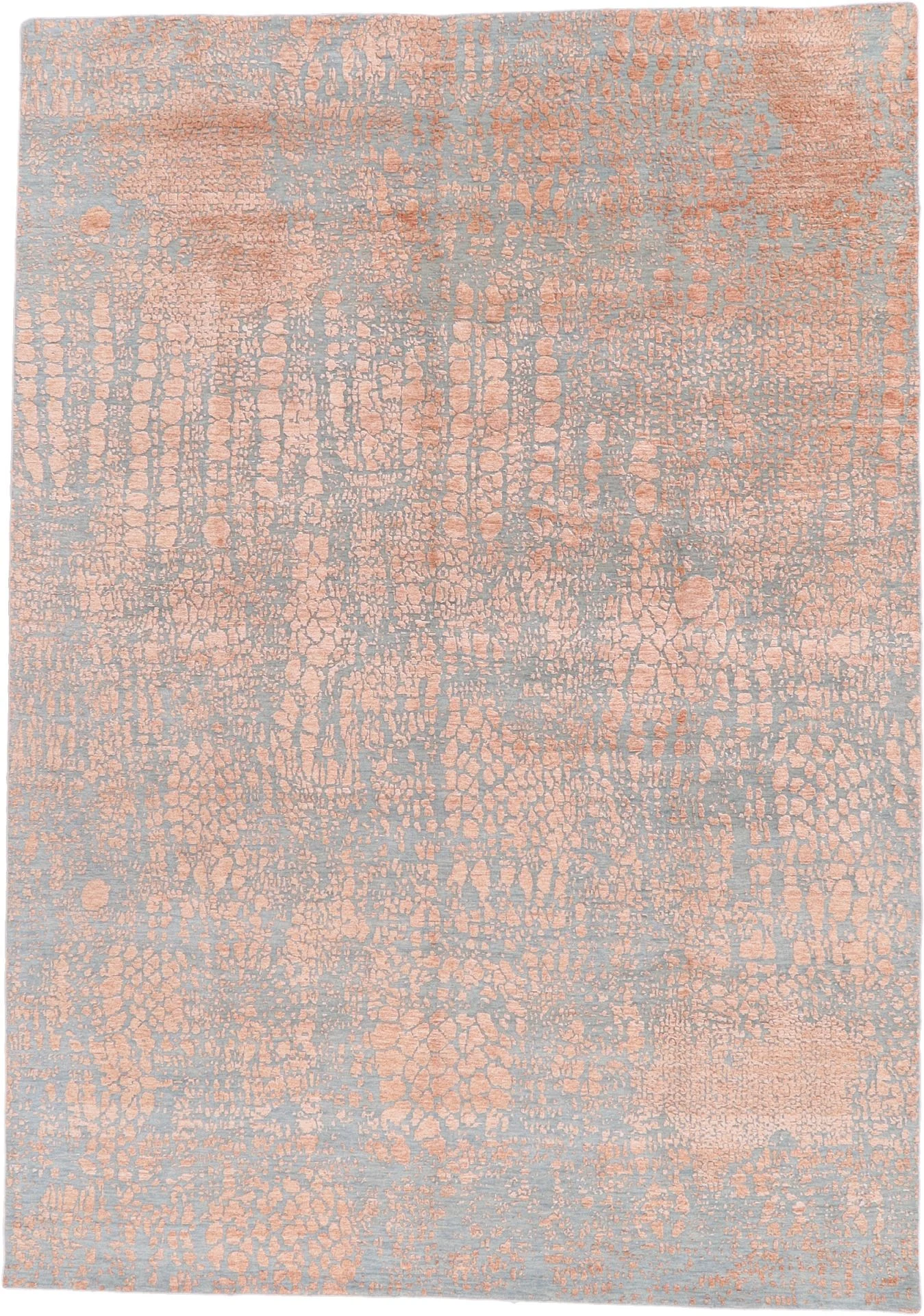 Hand-Knotted Indian Rug, 269 × 380 cm, Wool & Silk